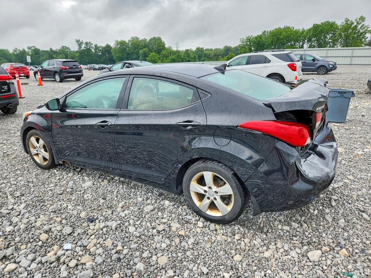 2013 Hyundai Elantra Gls Black vin: 5NPDH4AE9DH444787