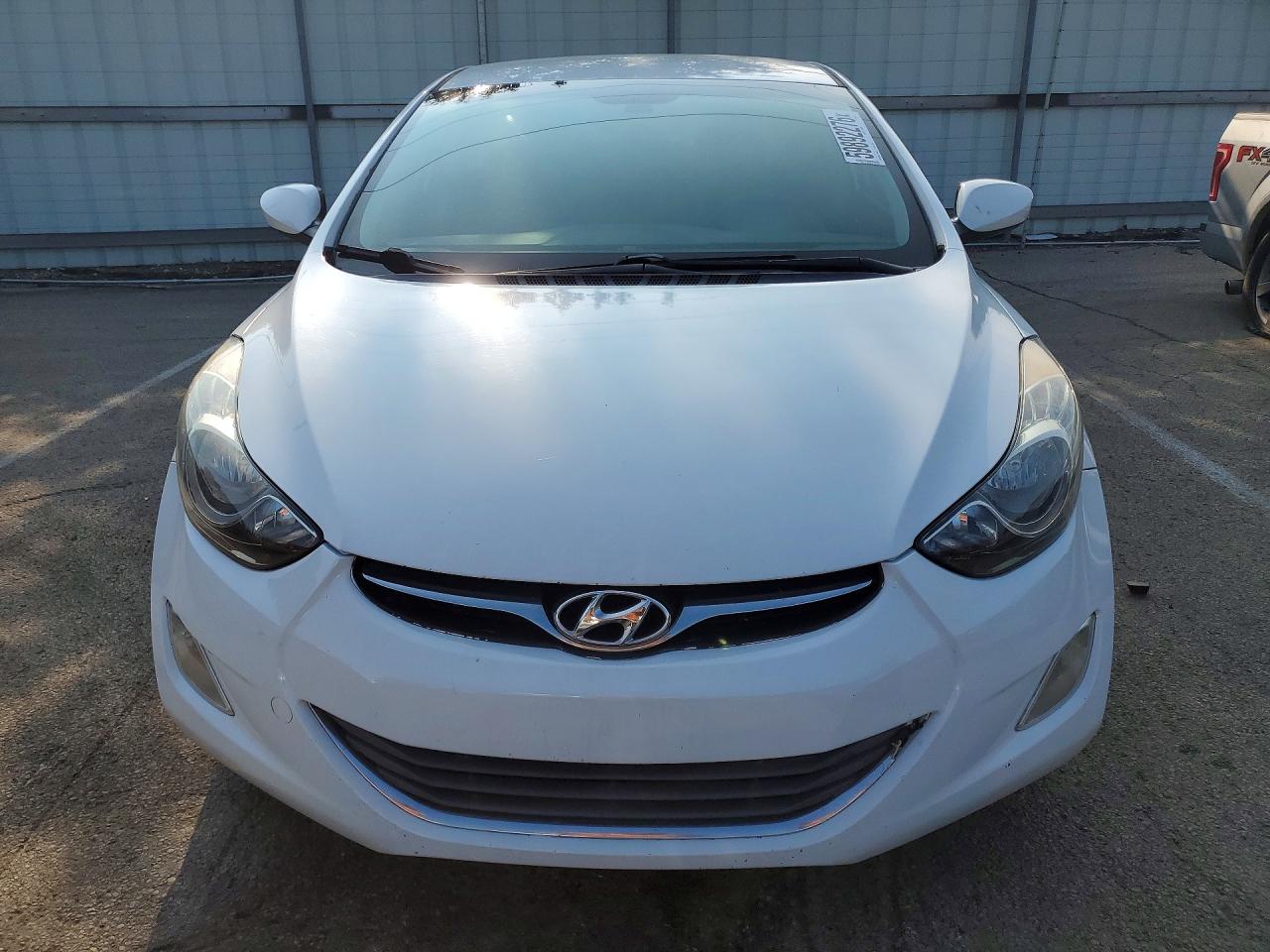 2013 Hyundai Elantra Gls White vin: 5NPDH4AE9DH450797