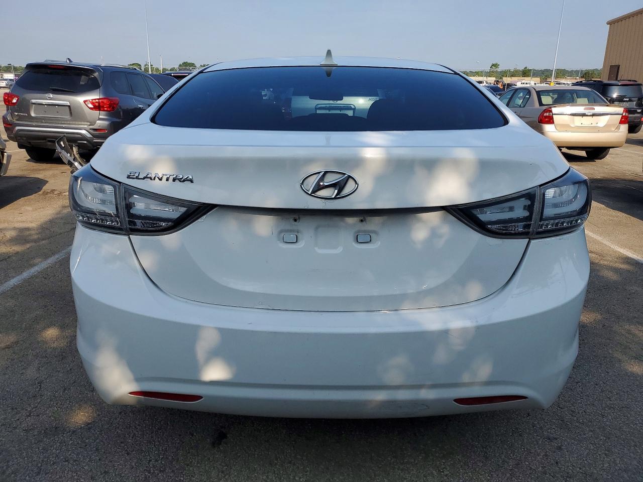 2013 Hyundai Elantra Gls White vin: 5NPDH4AE9DH450797