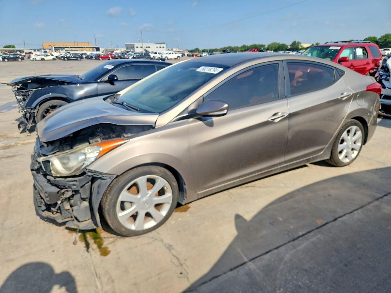 2013 Hyundai Elantra Limited Gray vin: 5NPDH4AE9DH453294