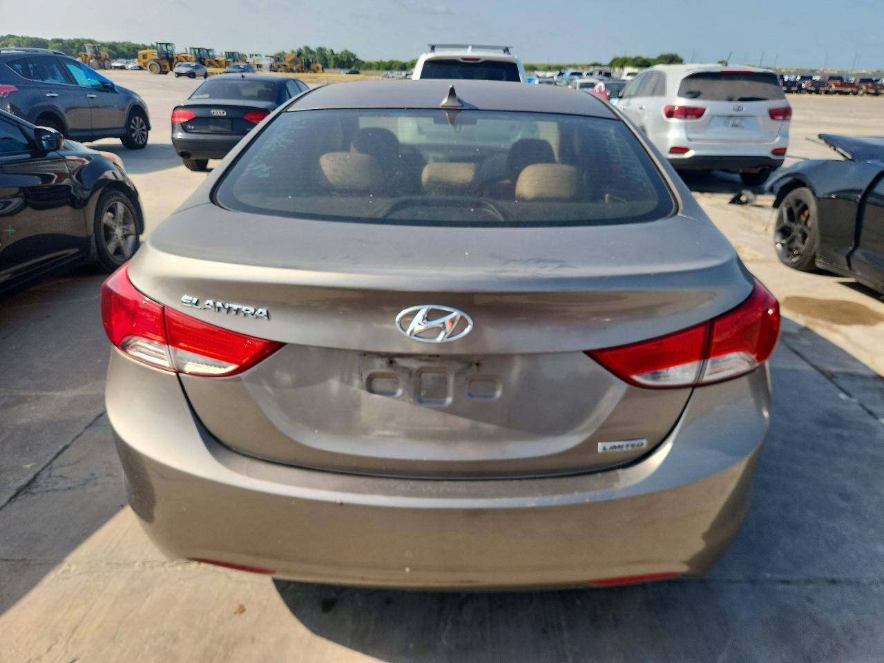 2013 Hyundai Elantra Limited Серый vin: 5NPDH4AE9DH453294