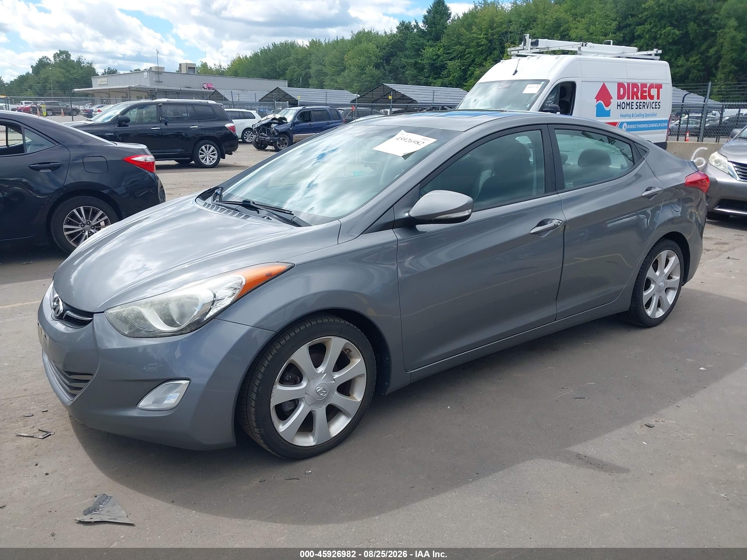 2013 Hyundai Elantra Limited Gray vin: 5NPDH4AE9DH454400