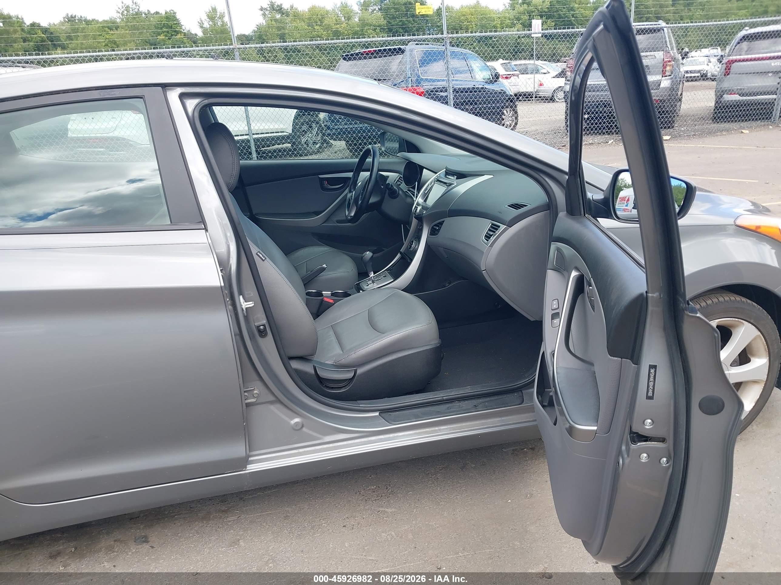 2013 Hyundai Elantra Limited Gray vin: 5NPDH4AE9DH454400