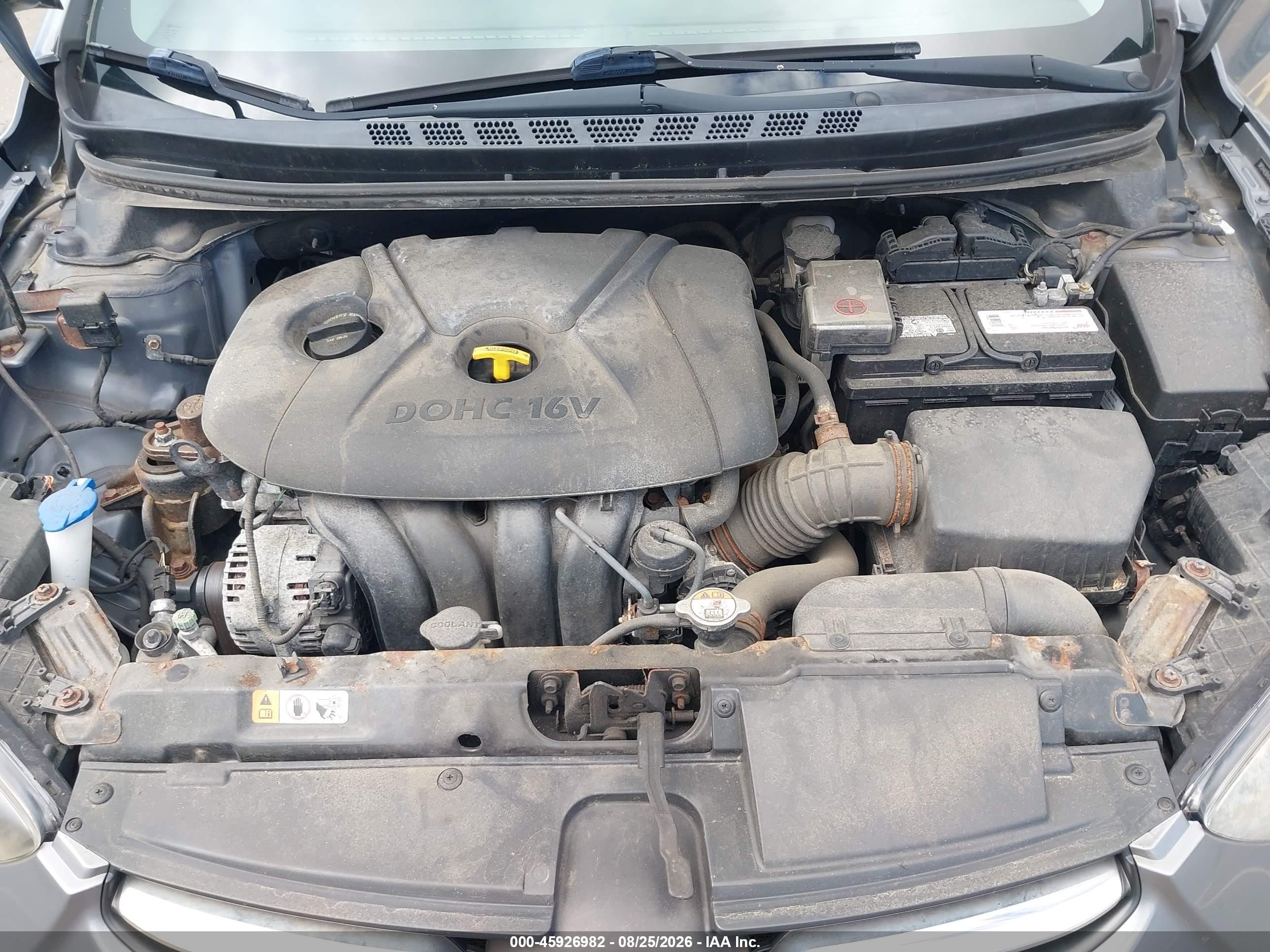 2013 Hyundai Elantra Limited Gray vin: 5NPDH4AE9DH454400