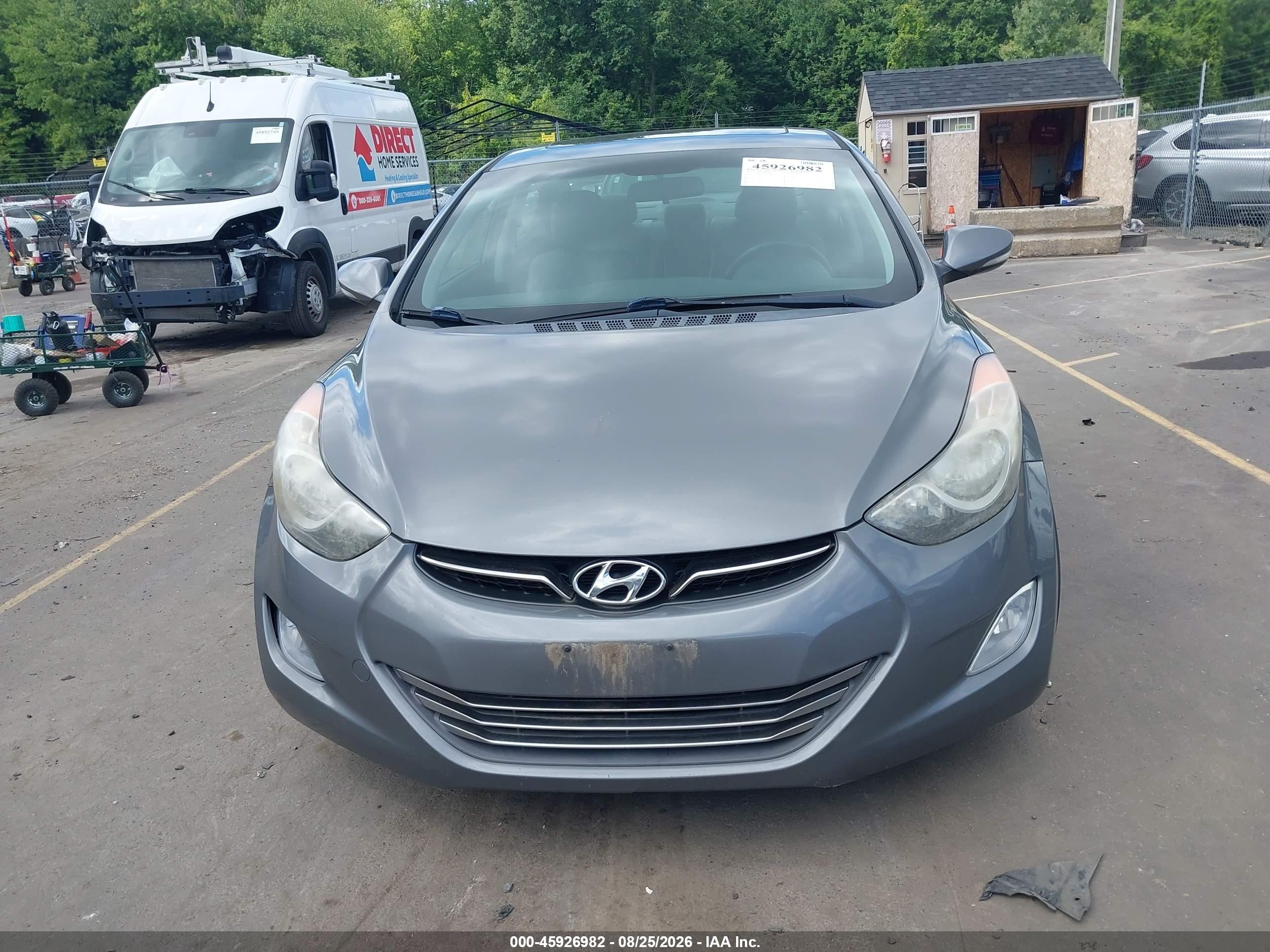 2013 Hyundai Elantra Limited Gray vin: 5NPDH4AE9DH454400