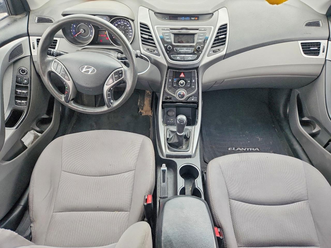 2014 Hyundai Elantra Se Gray vin: 5NPDH4AE9EH456911