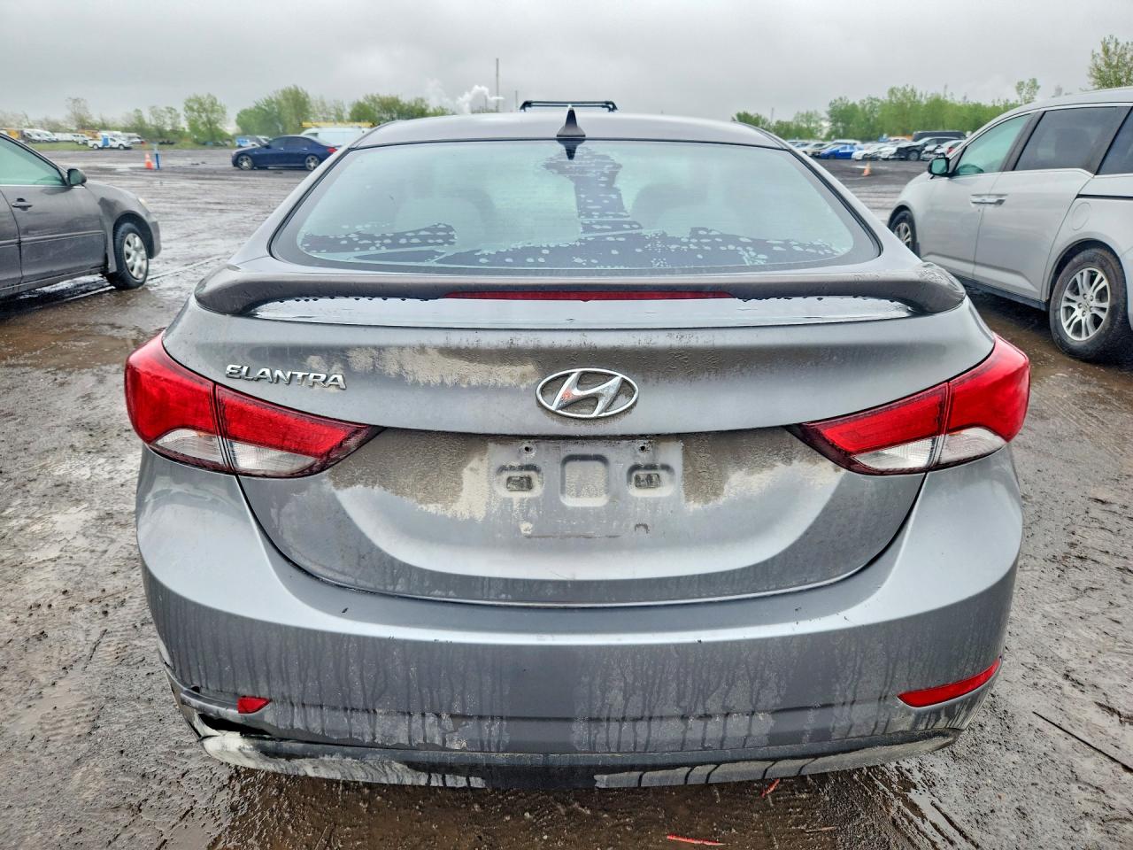2014 Hyundai Elantra Se Gray vin: 5NPDH4AE9EH456911