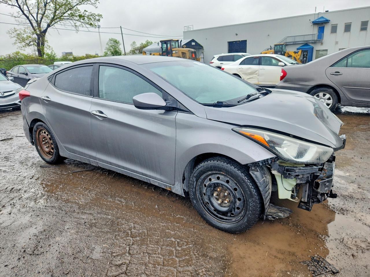 2014 Hyundai Elantra Se Gray vin: 5NPDH4AE9EH456911