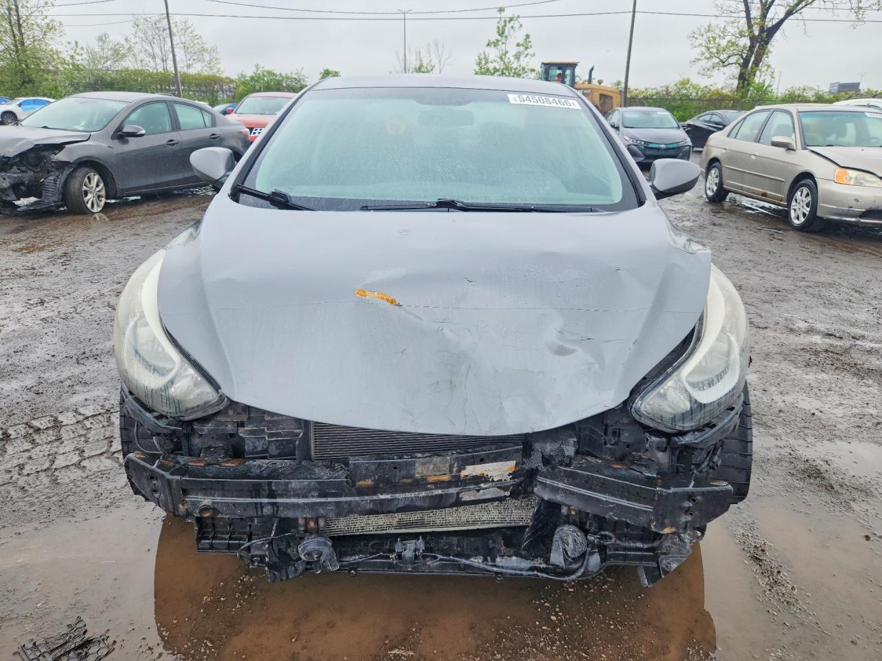 2014 Hyundai Elantra Se Gray vin: 5NPDH4AE9EH456911