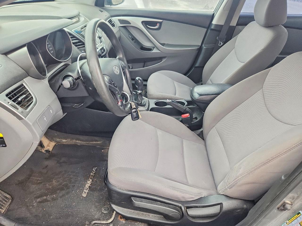 2014 Hyundai Elantra Se Gray vin: 5NPDH4AE9EH456911