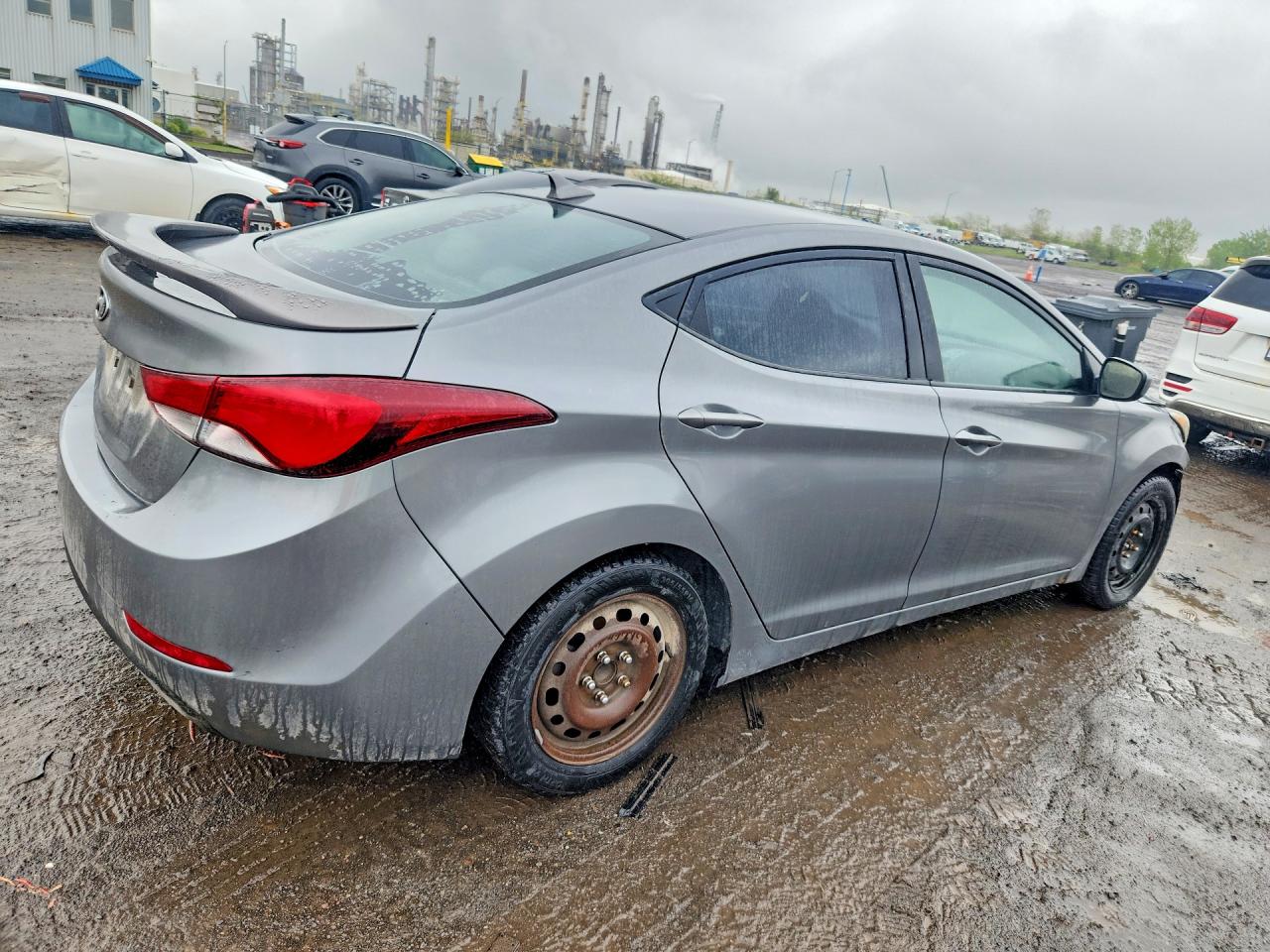 2014 Hyundai Elantra Se Gray vin: 5NPDH4AE9EH456911