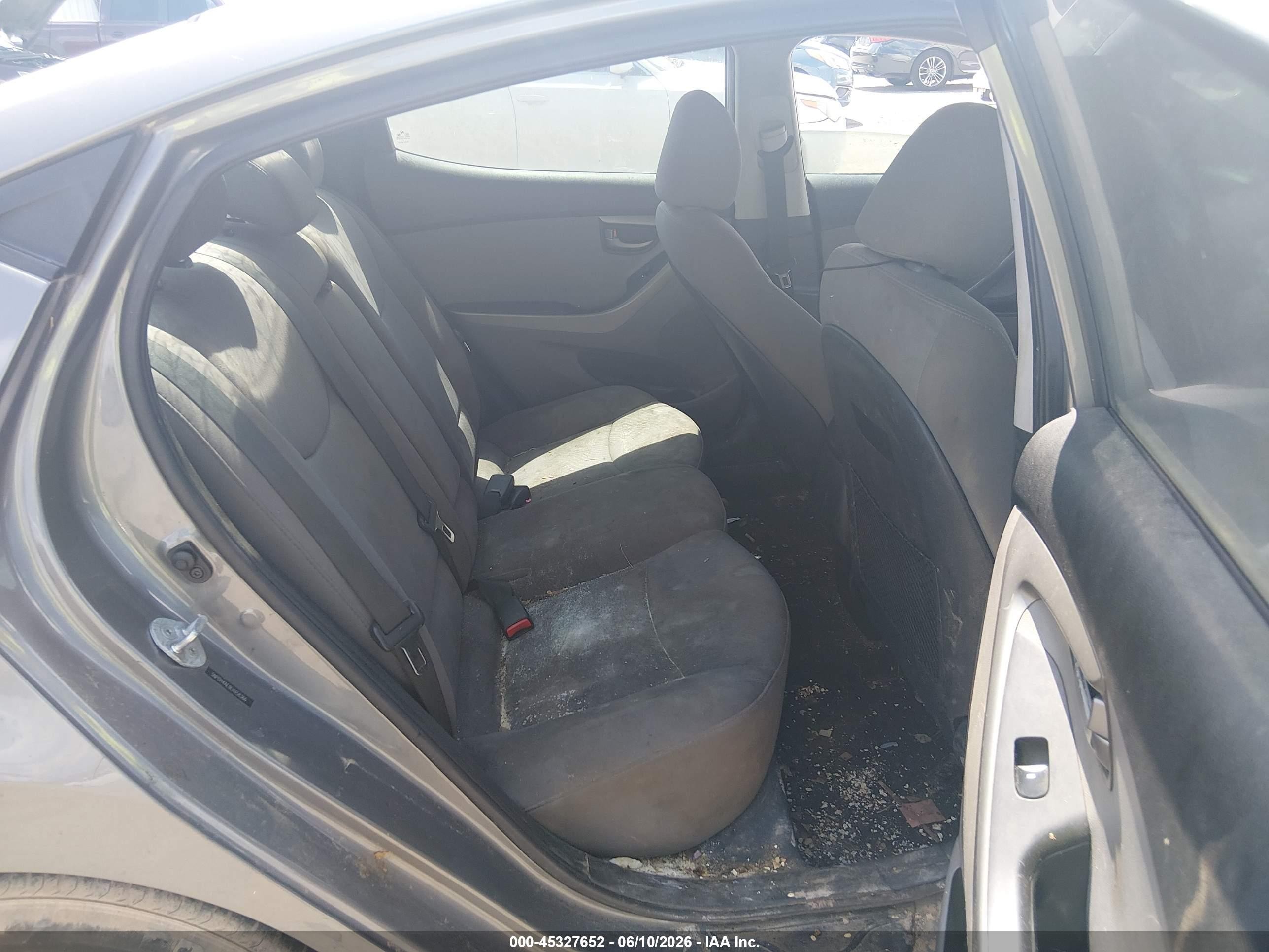 2014 Hyundai Elantra Se Gray vin: 5NPDH4AE9EH458366