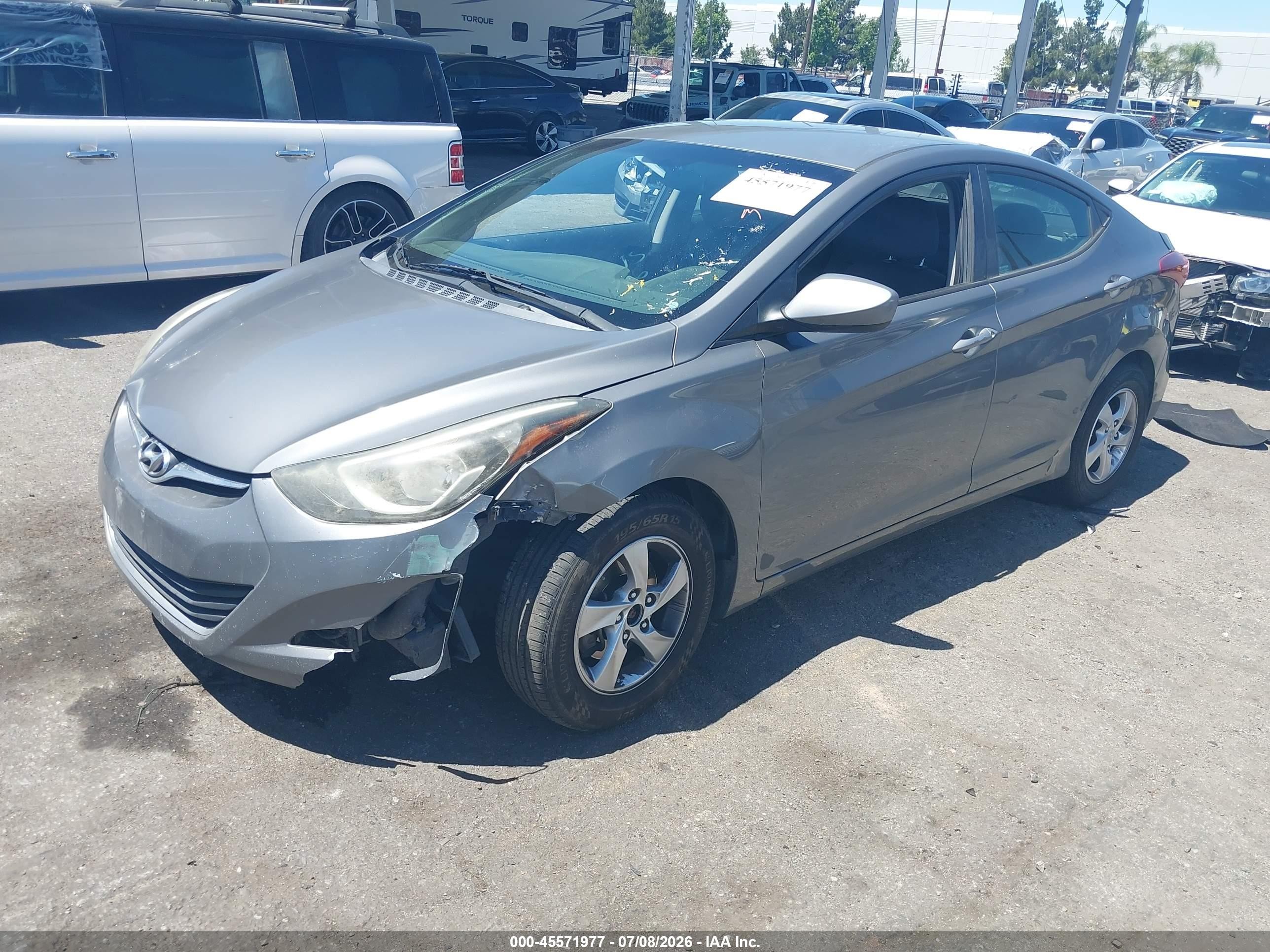 2014 Hyundai Elantra Se Silver vin: 5NPDH4AE9EH463468