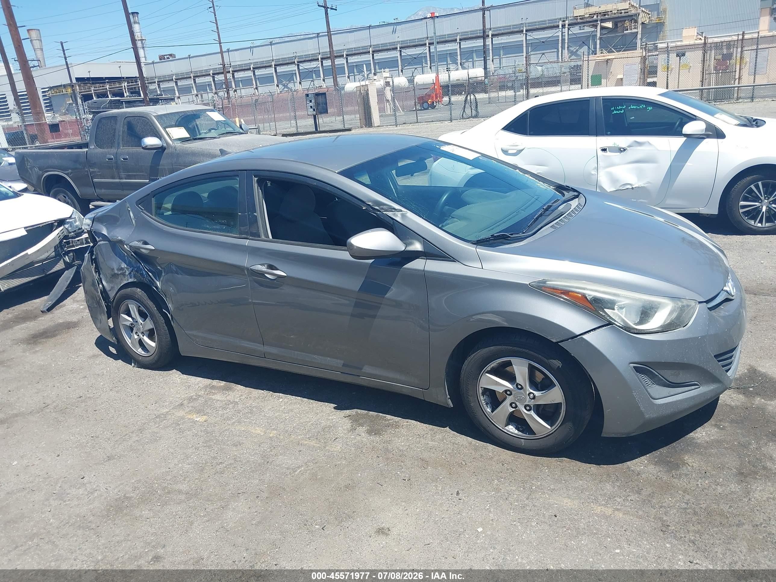 2014 Hyundai Elantra Se Silver vin: 5NPDH4AE9EH463468