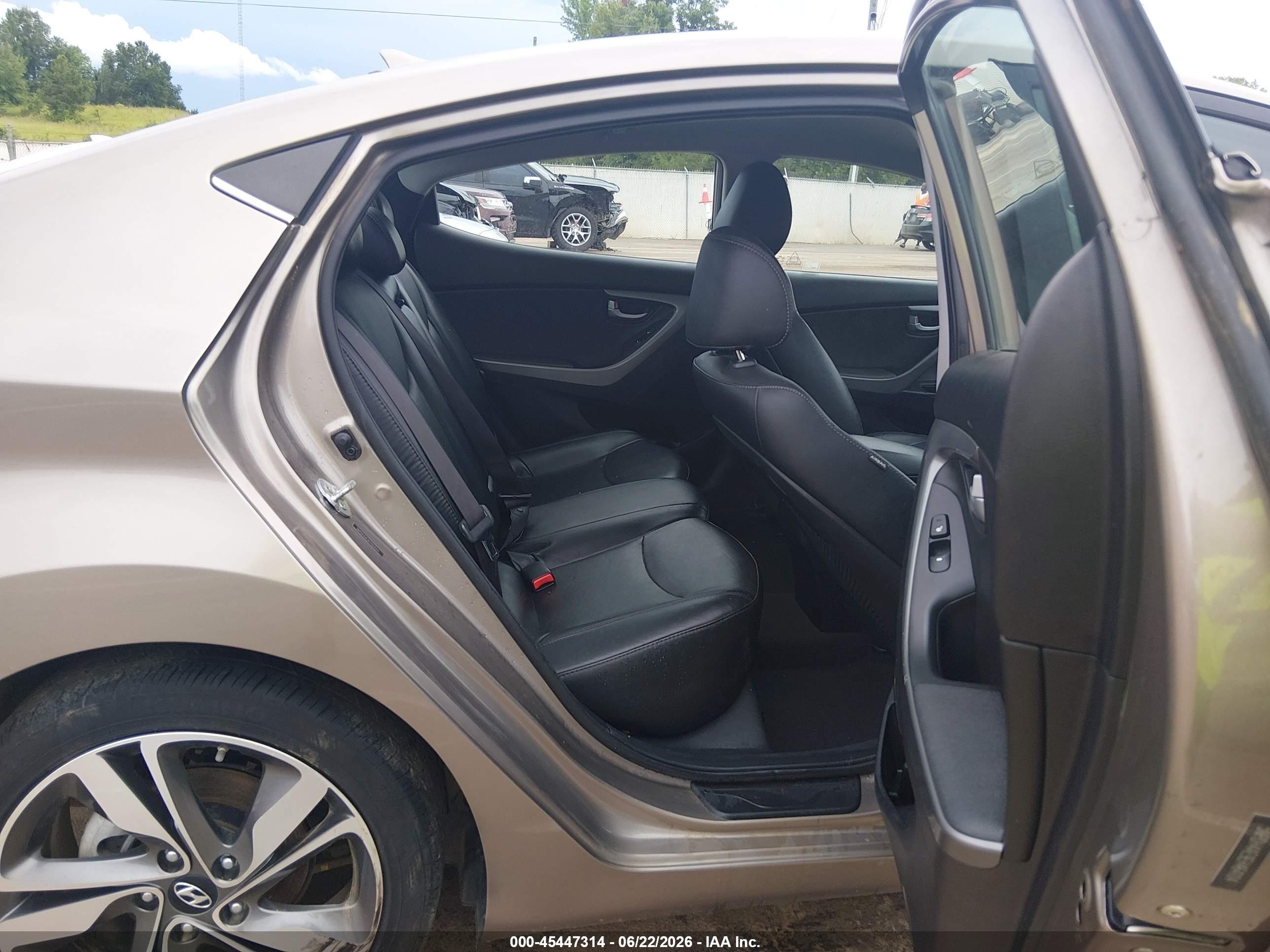 2014 Hyundai Elantra Limited Серый vin: 5NPDH4AE9EH464104