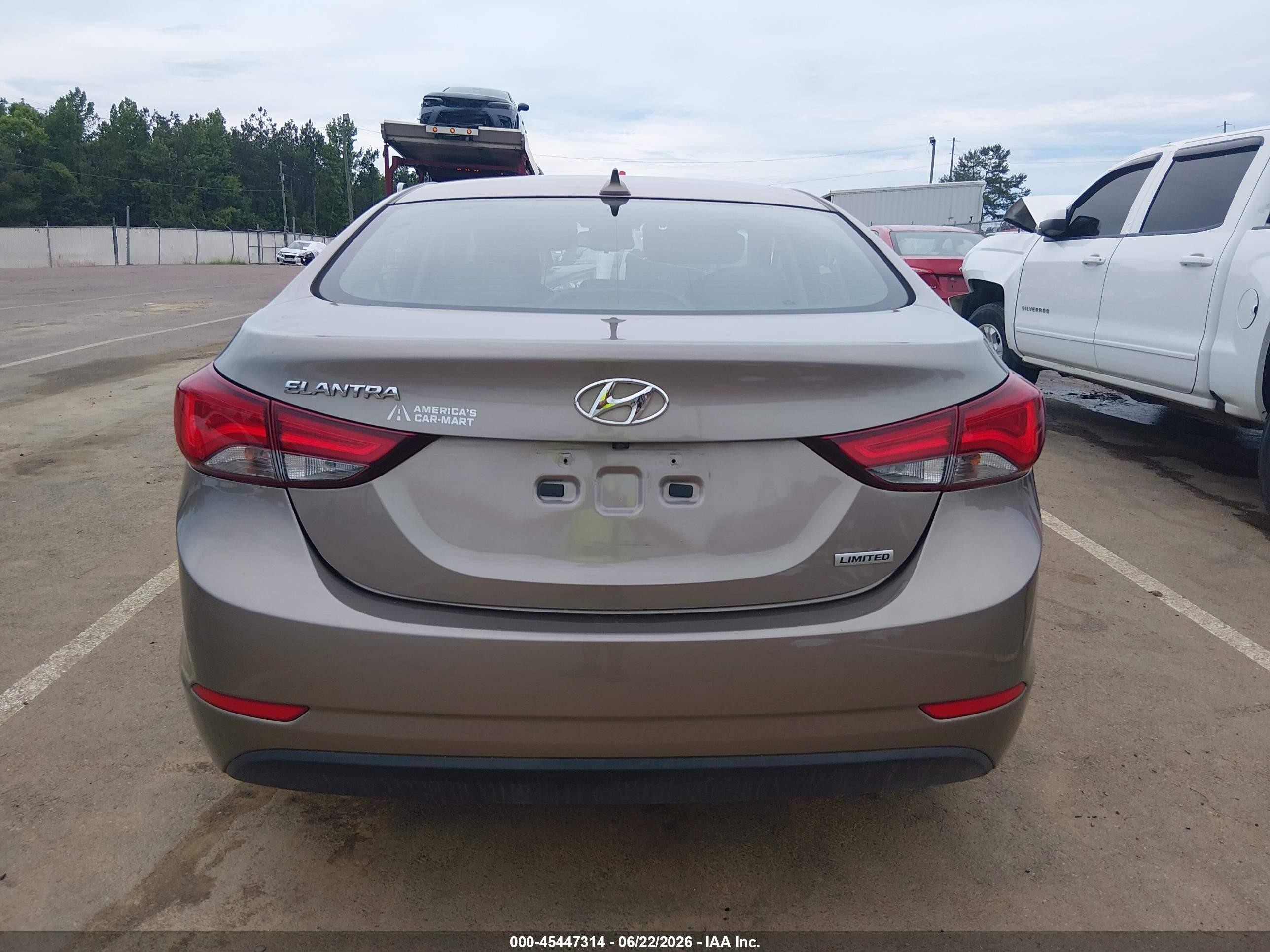 2014 Hyundai Elantra Limited Серый vin: 5NPDH4AE9EH464104