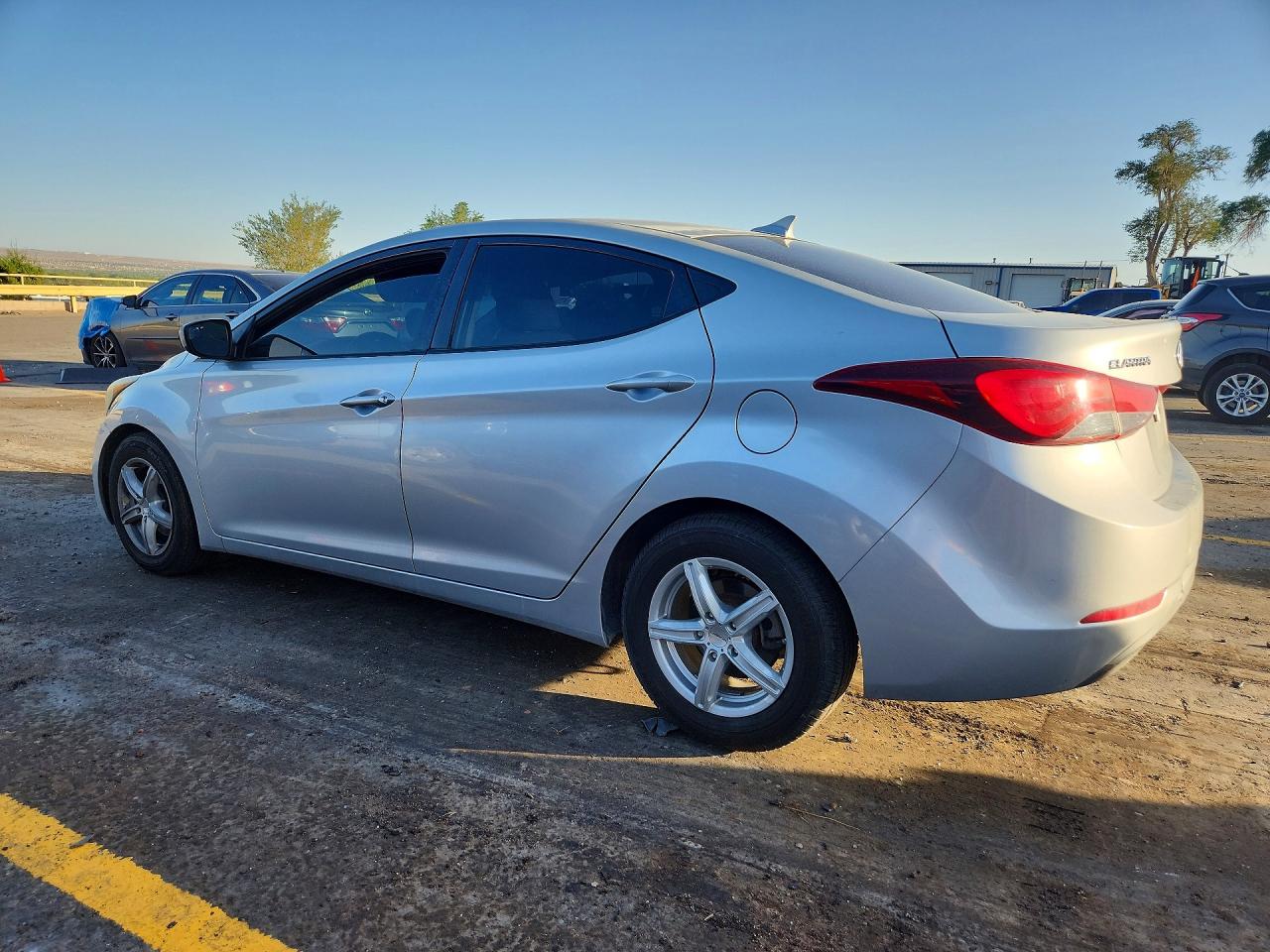 2014 Hyundai Elantra Se Silver vin: 5NPDH4AE9EH464863