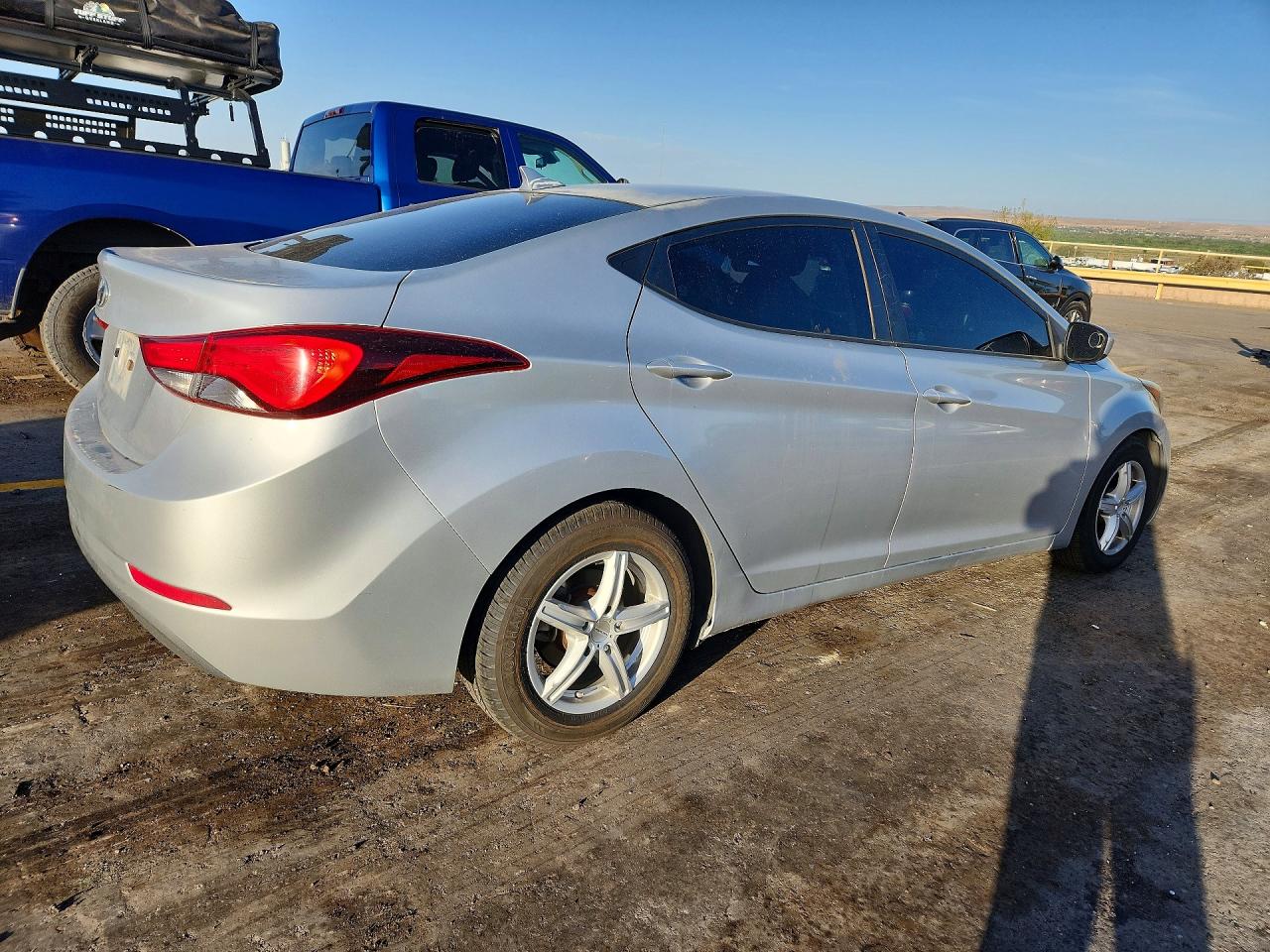 2014 Hyundai Elantra Se Silver vin: 5NPDH4AE9EH464863