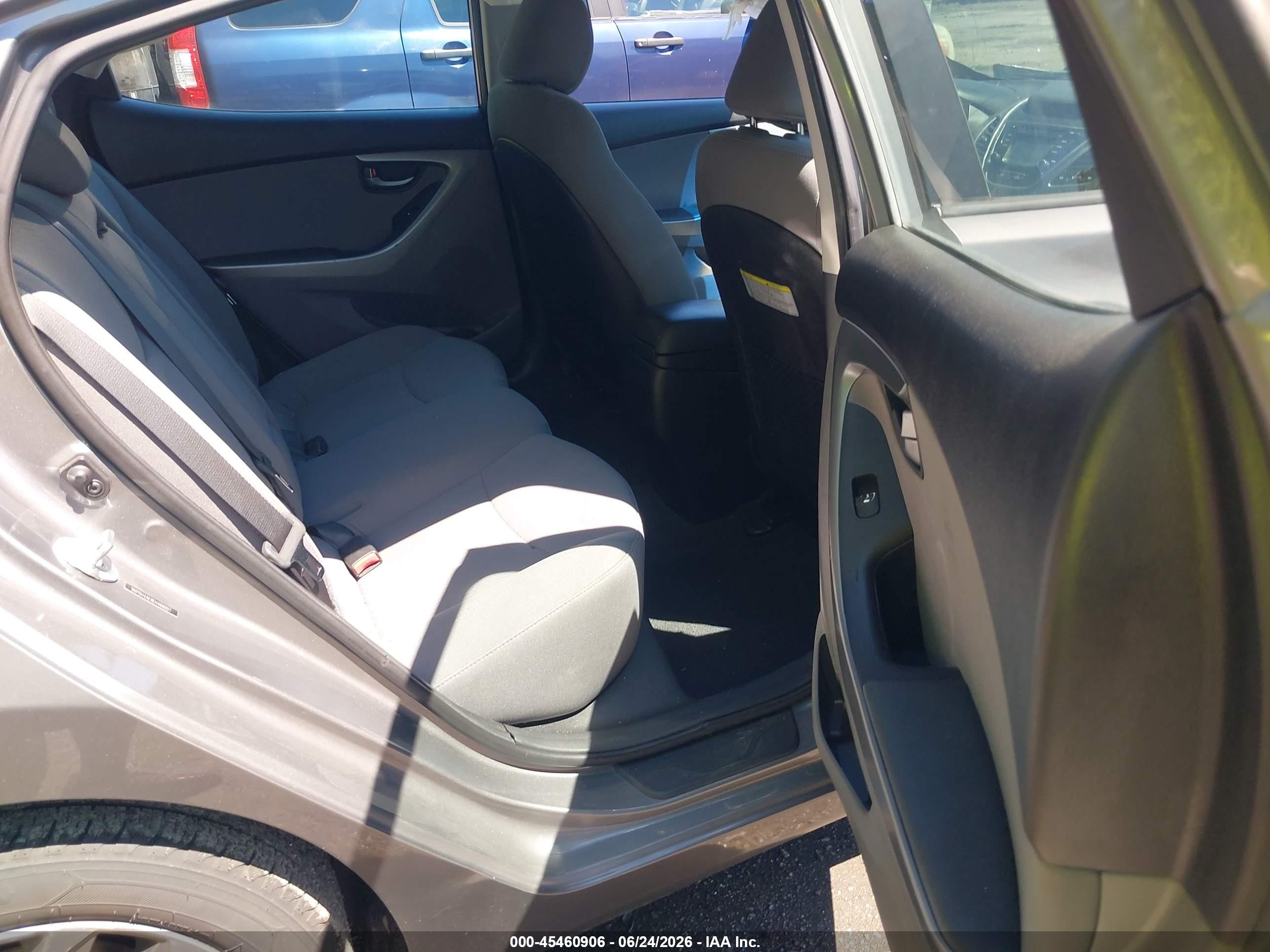 2014 Hyundai Elantra Se Gray vin: 5NPDH4AE9EH468007