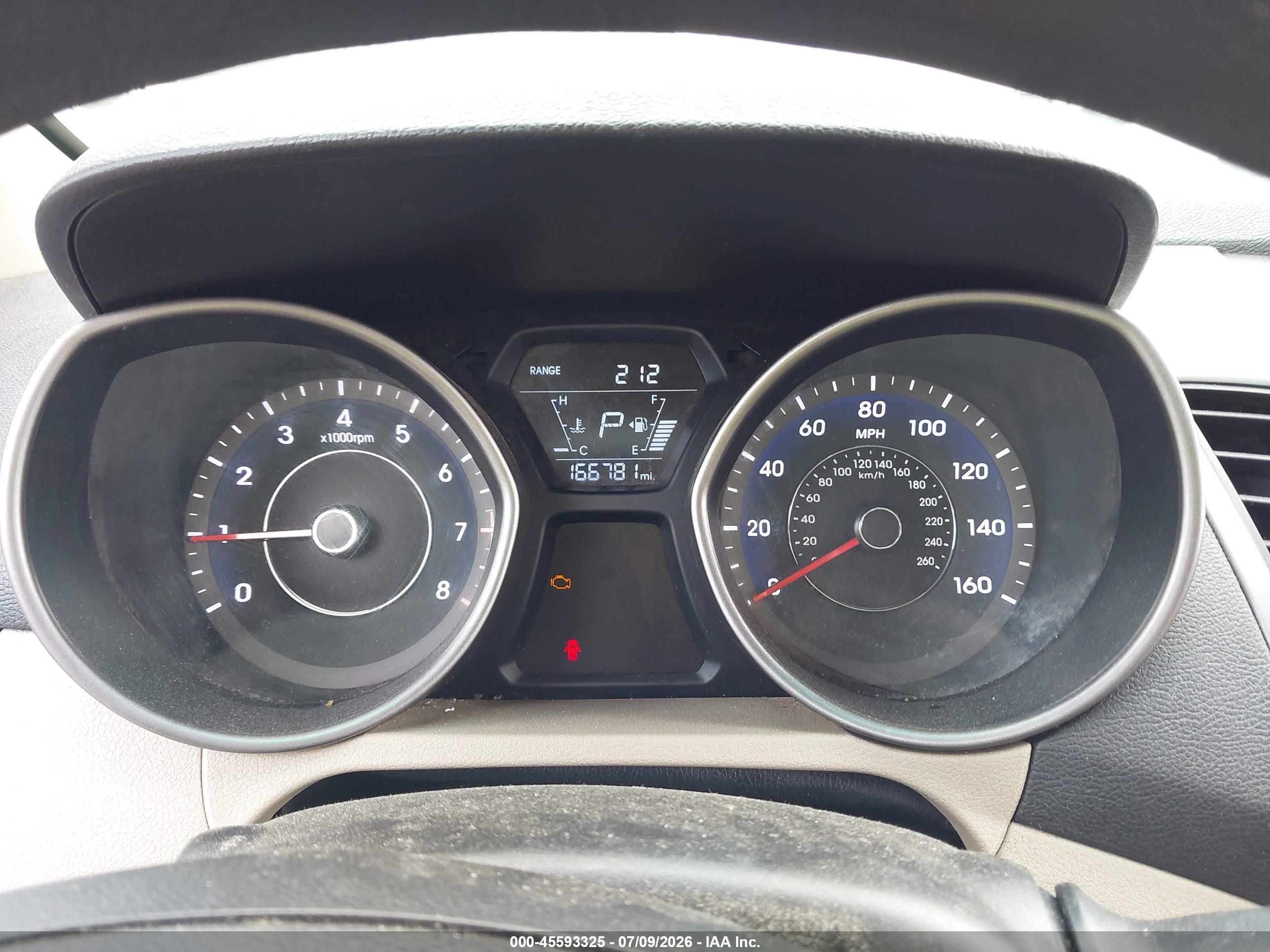 2014 Hyundai Elantra Se Red vin: 5NPDH4AE9EH469206