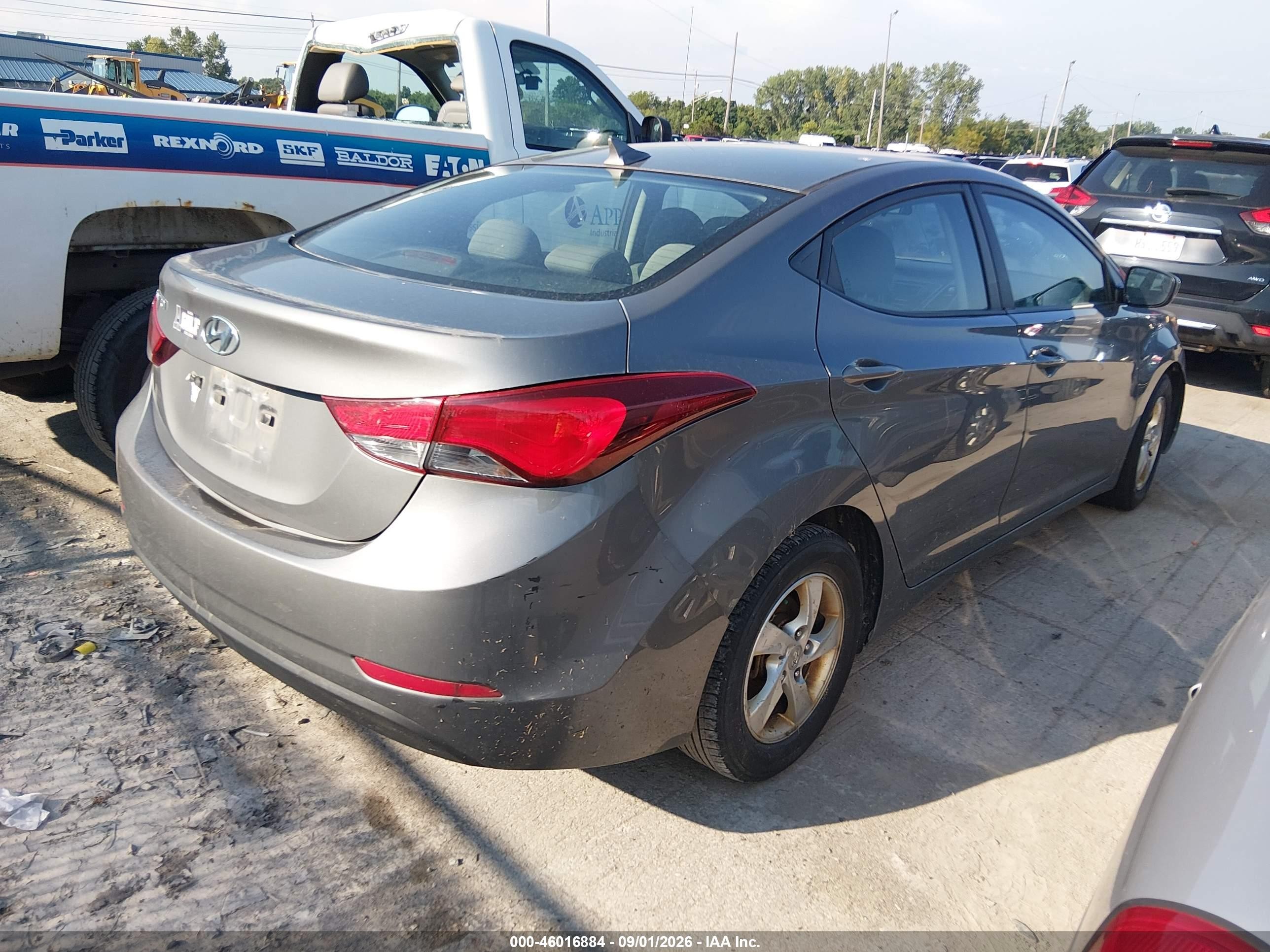 2014 Hyundai Elantra Se Серый vin: 5NPDH4AE9EH469545