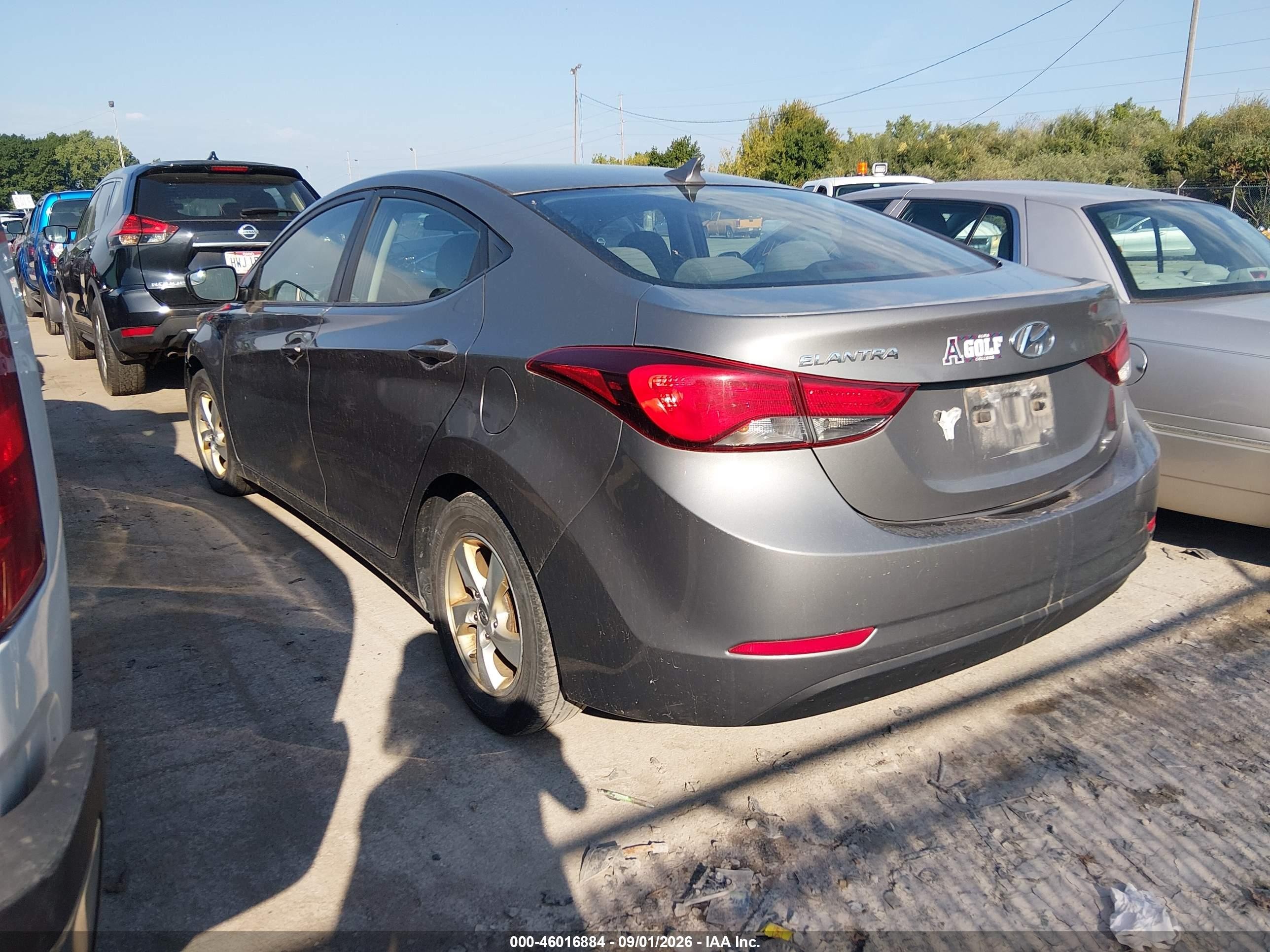 2014 Hyundai Elantra Se Серый vin: 5NPDH4AE9EH469545