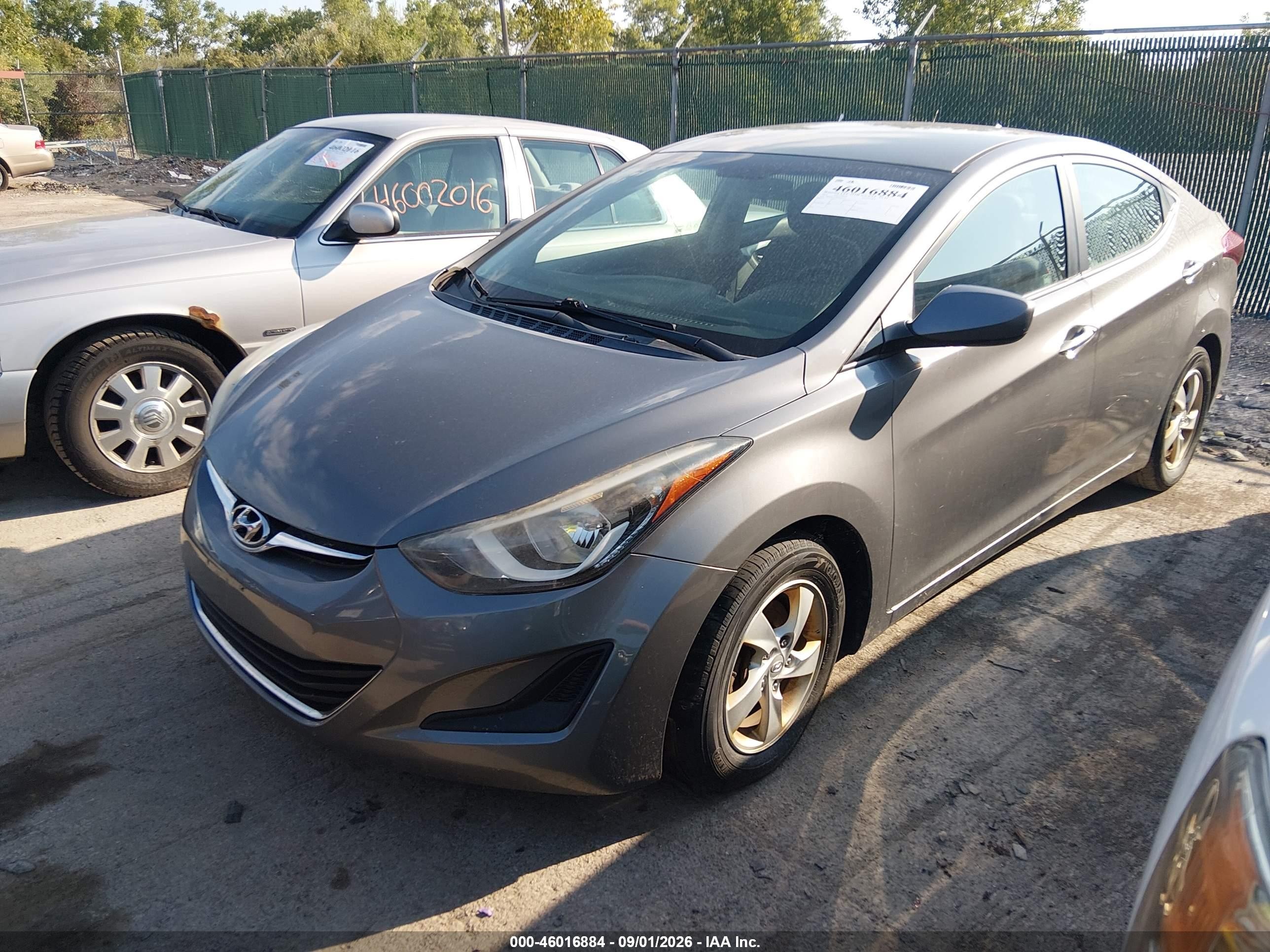 2014 Hyundai Elantra Se Серый vin: 5NPDH4AE9EH469545