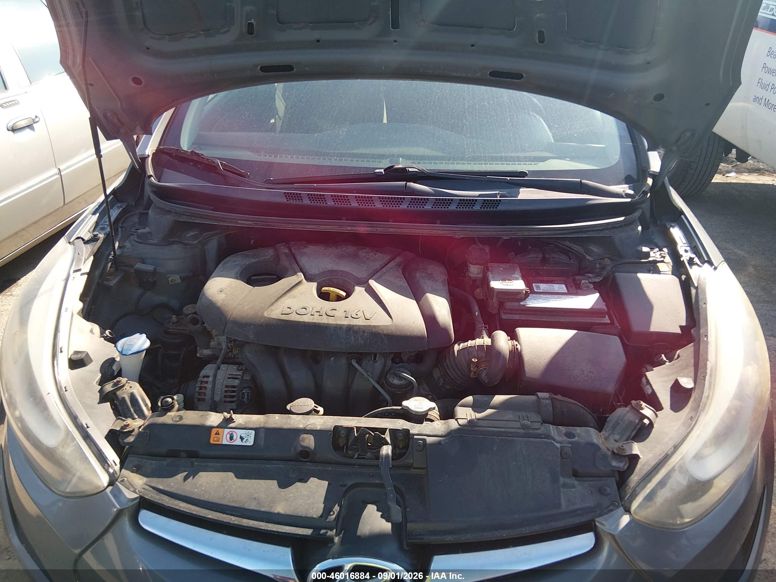 2014 Hyundai Elantra Se Серый vin: 5NPDH4AE9EH469545