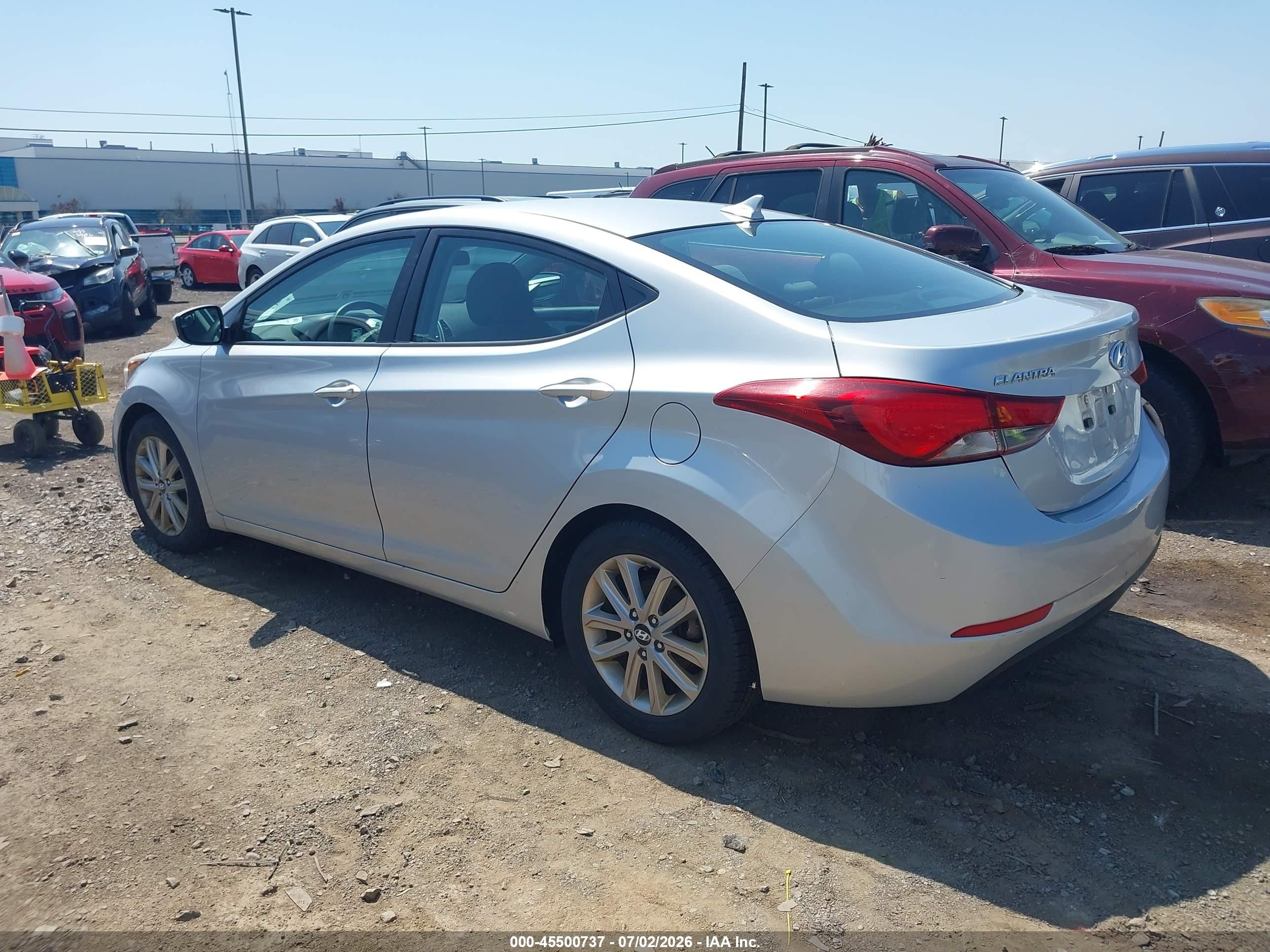 2014 Hyundai Elantra Se Silver vin: 5NPDH4AE9EH469786
