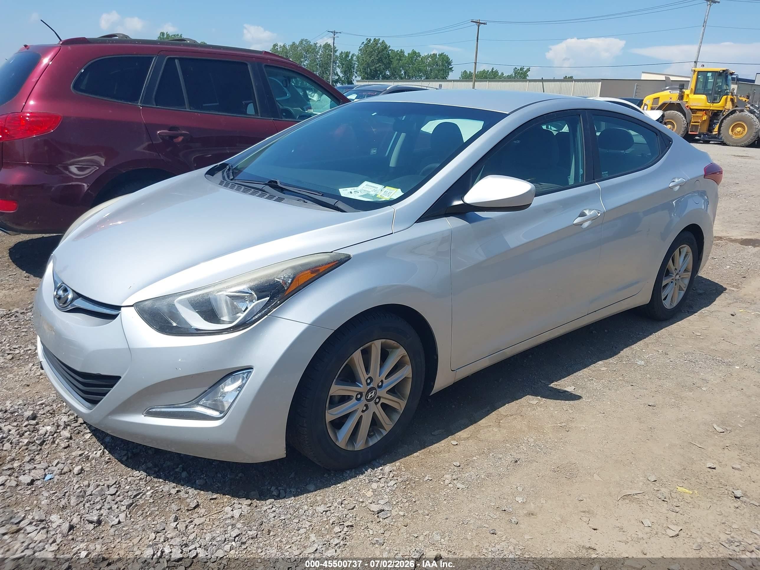 2014 Hyundai Elantra Se Silver vin: 5NPDH4AE9EH469786