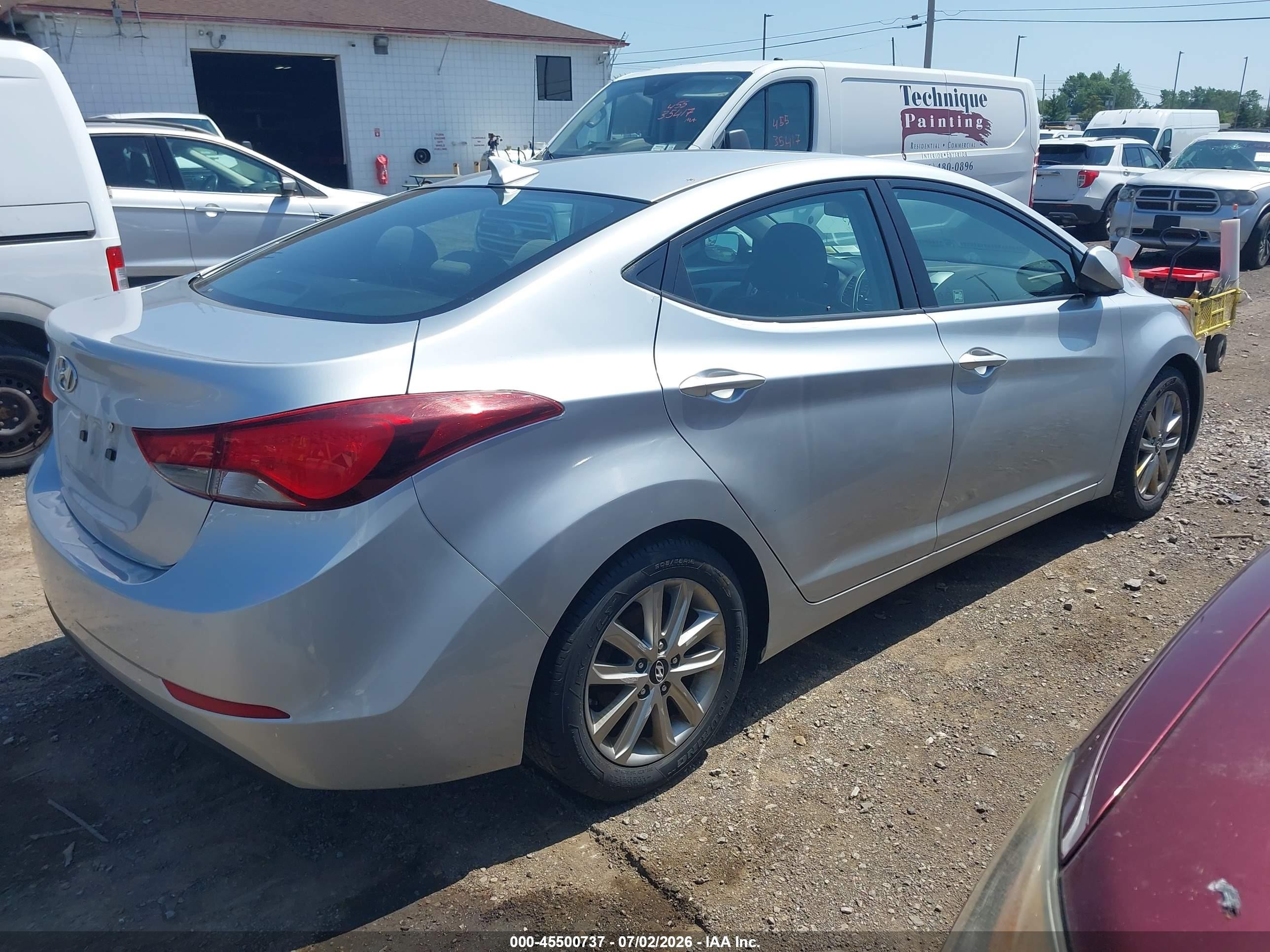 2014 Hyundai Elantra Se Silver vin: 5NPDH4AE9EH469786