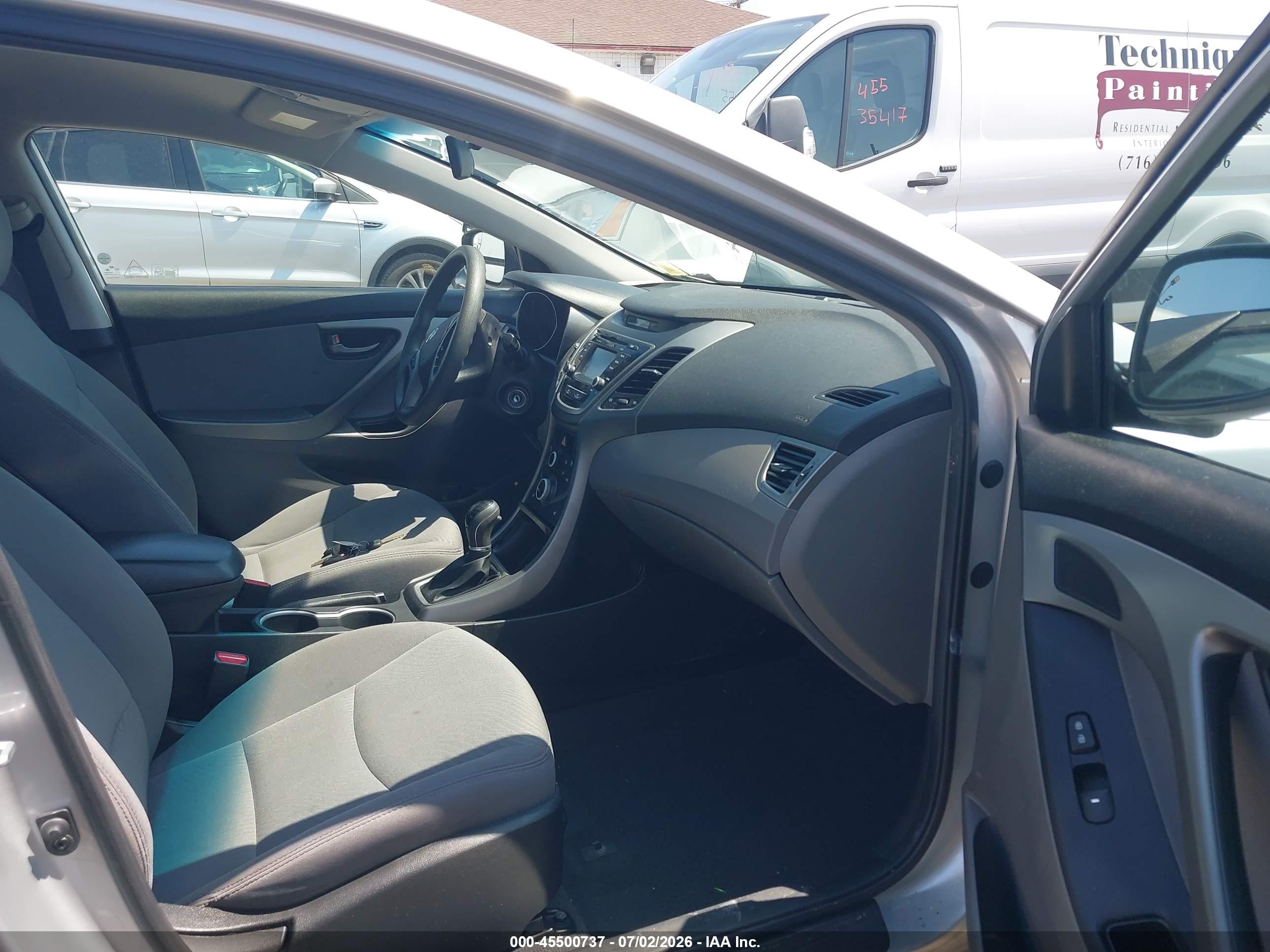 2014 Hyundai Elantra Se Silver vin: 5NPDH4AE9EH469786