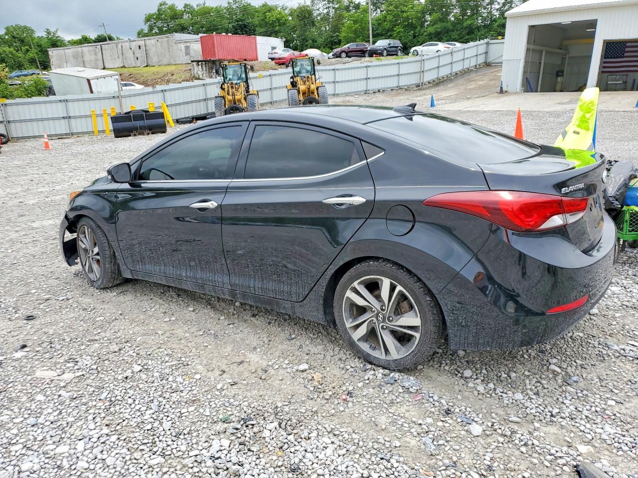 2014 Hyundai Elantra Gls(middle) Black vin: 5NPDH4AE9EH474194