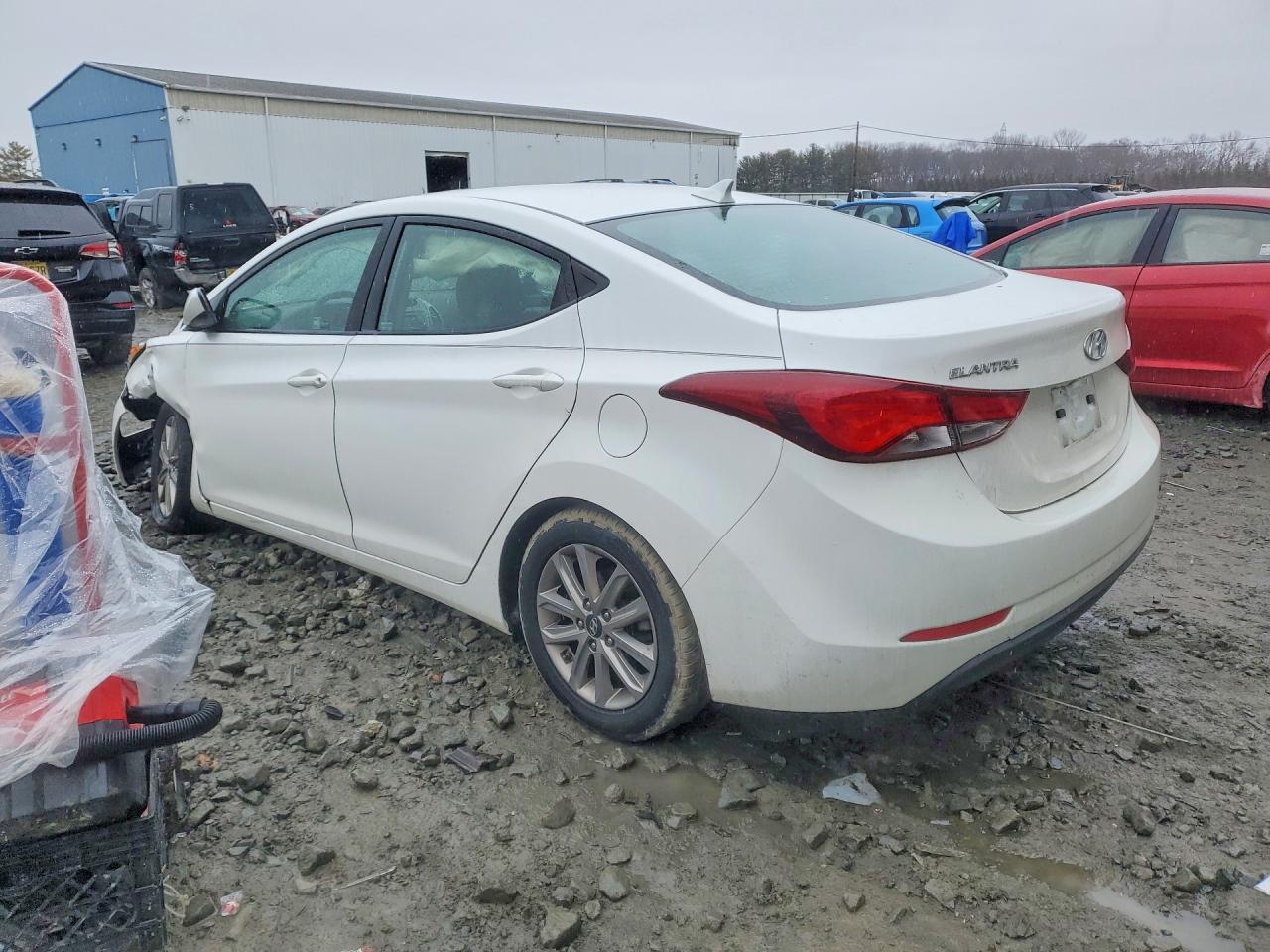 2014 Hyundai Elantra Se White vin: 5NPDH4AE9EH479069