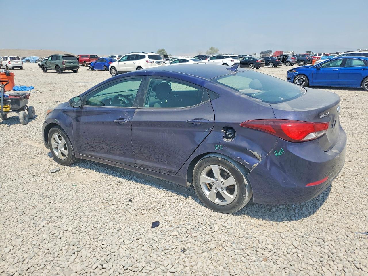 2014 Hyundai Elantra Se Синий vin: 5NPDH4AE9EH483543