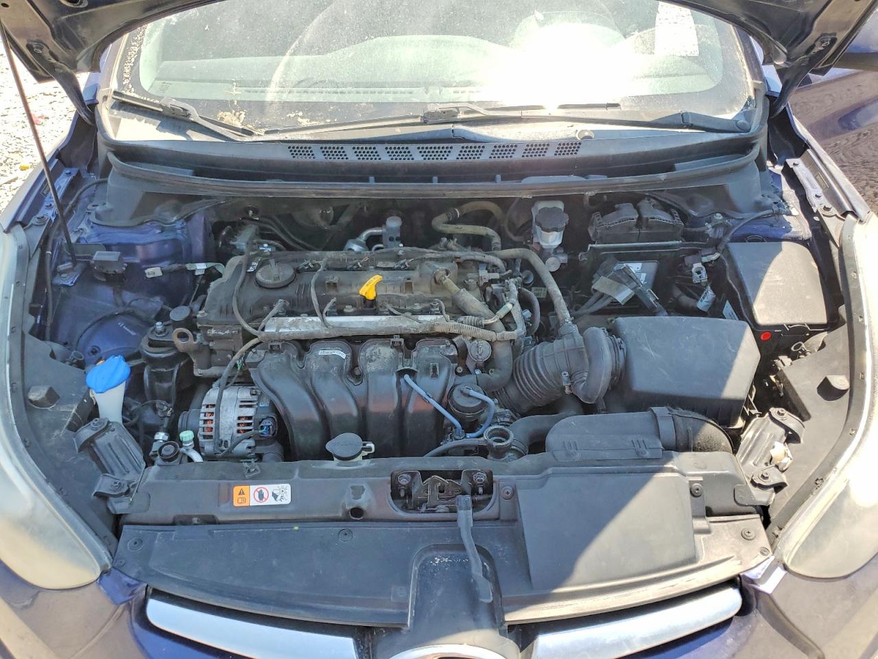 2014 Hyundai Elantra Se Синий vin: 5NPDH4AE9EH483543