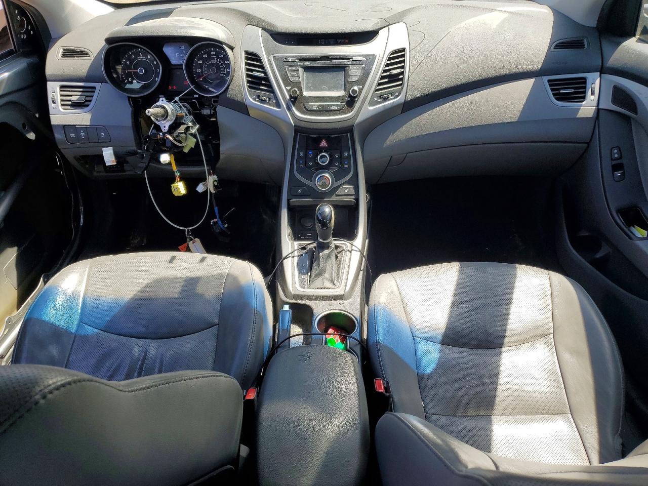 2014 Hyundai Elantra Limited Gray vin: 5NPDH4AE9EH487561