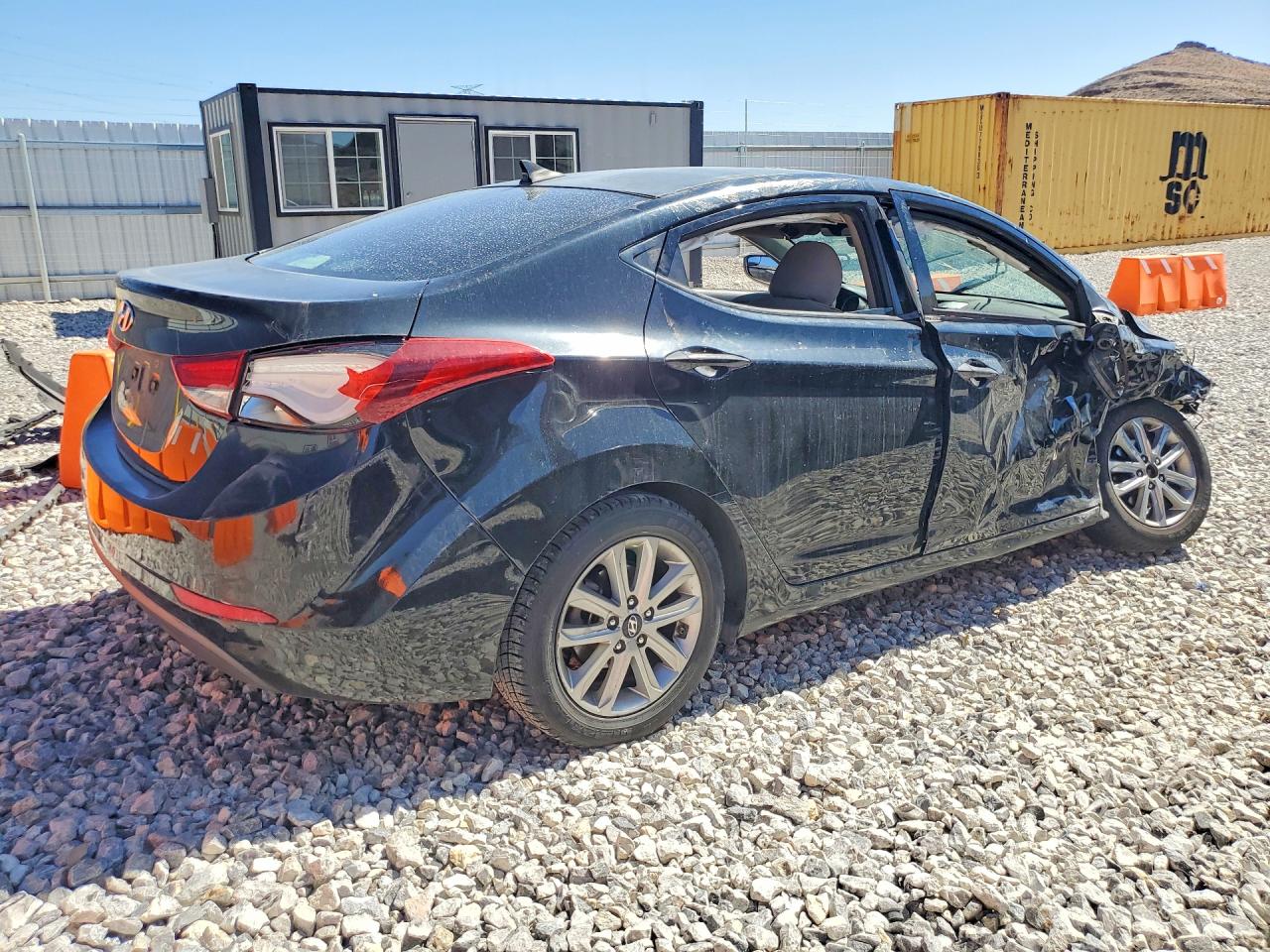 2014 Hyundai Elantra Se Black vin: 5NPDH4AE9EH497619
