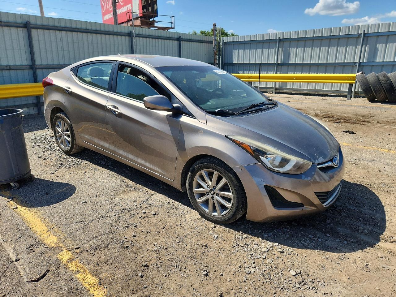 2014 Hyundai Elantra Se Silver vin: 5NPDH4AE9EH502625