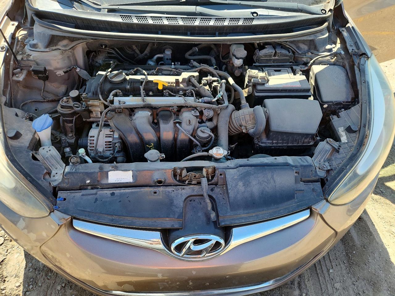 2014 Hyundai Elantra Se Silver vin: 5NPDH4AE9EH502625