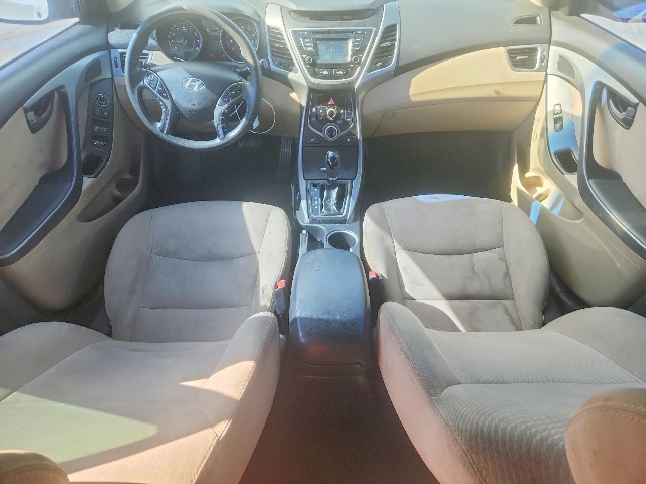 2014 Hyundai Elantra Se White vin: 5NPDH4AE9EH510594