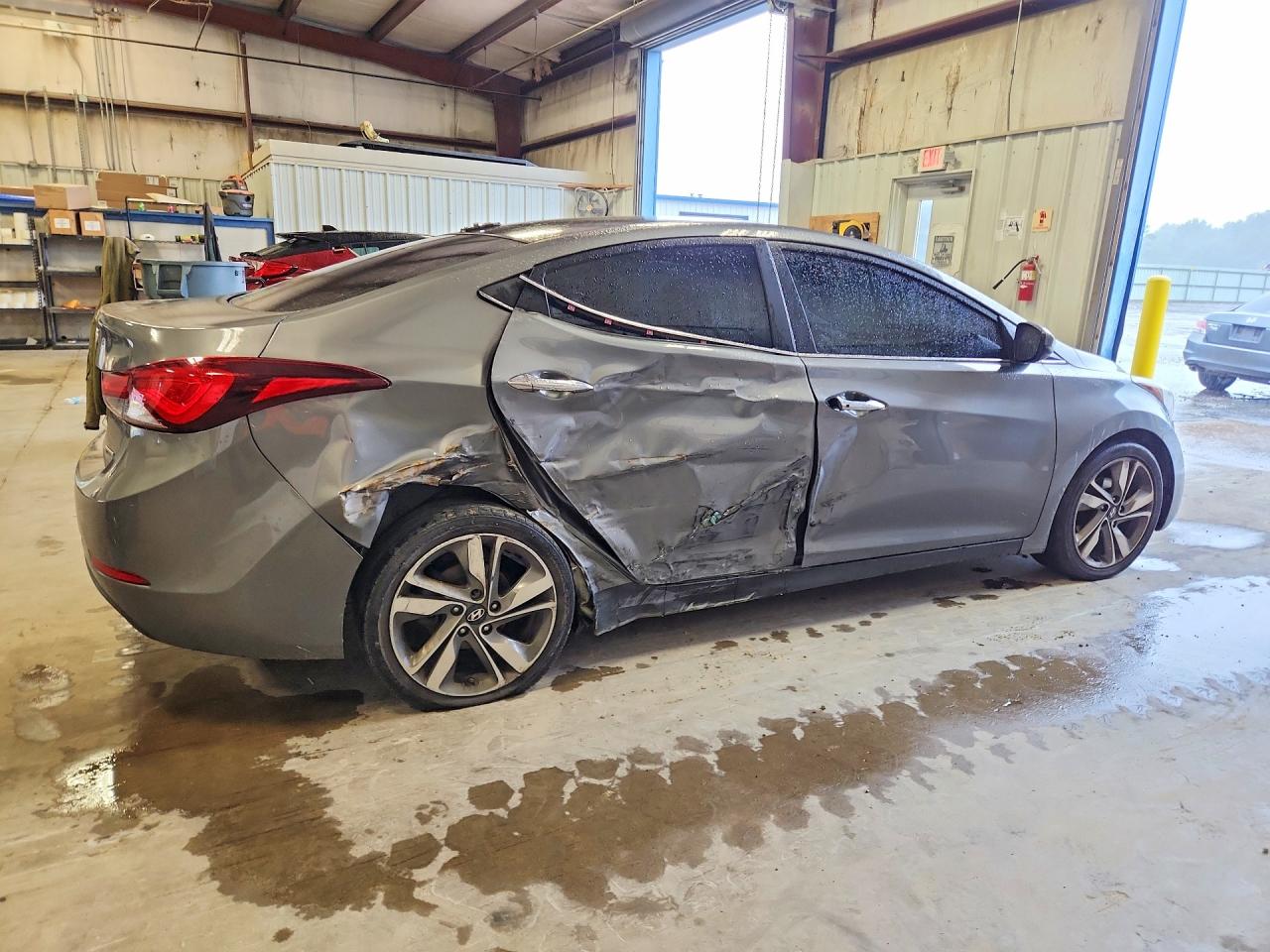 2014 Hyundai Elantra Limited Gray vin: 5NPDH4AE9EH514077