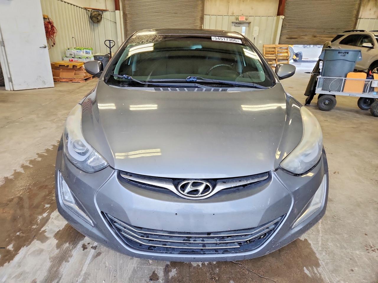 2014 Hyundai Elantra Limited Gray vin: 5NPDH4AE9EH514077