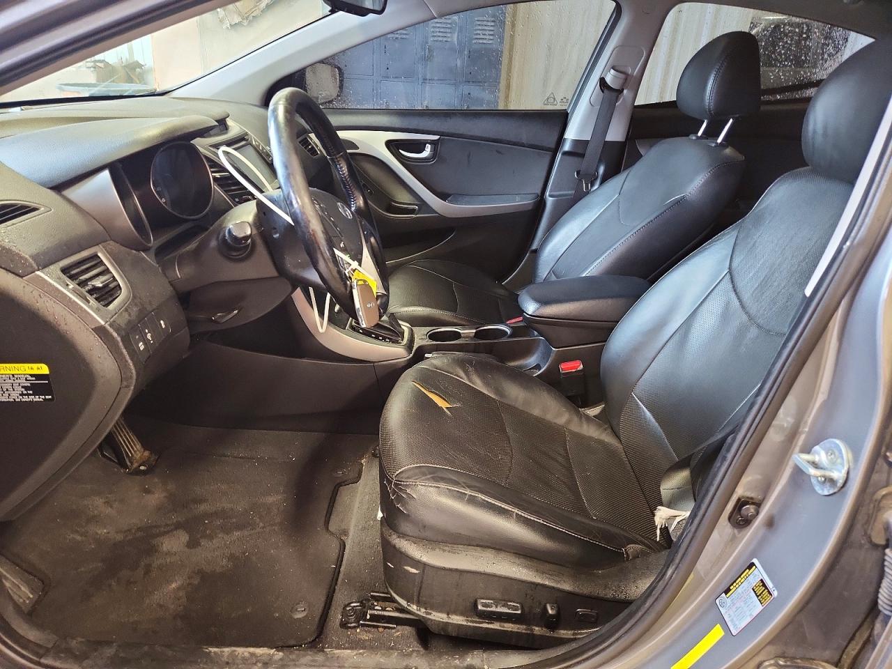 2014 Hyundai Elantra Limited Gray vin: 5NPDH4AE9EH514077