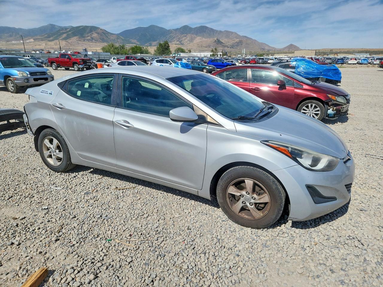 2014 Hyundai Elantra Se Silver vin: 5NPDH4AE9EH516783
