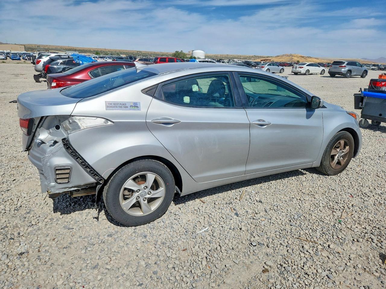 2014 Hyundai Elantra Se Silver vin: 5NPDH4AE9EH516783
