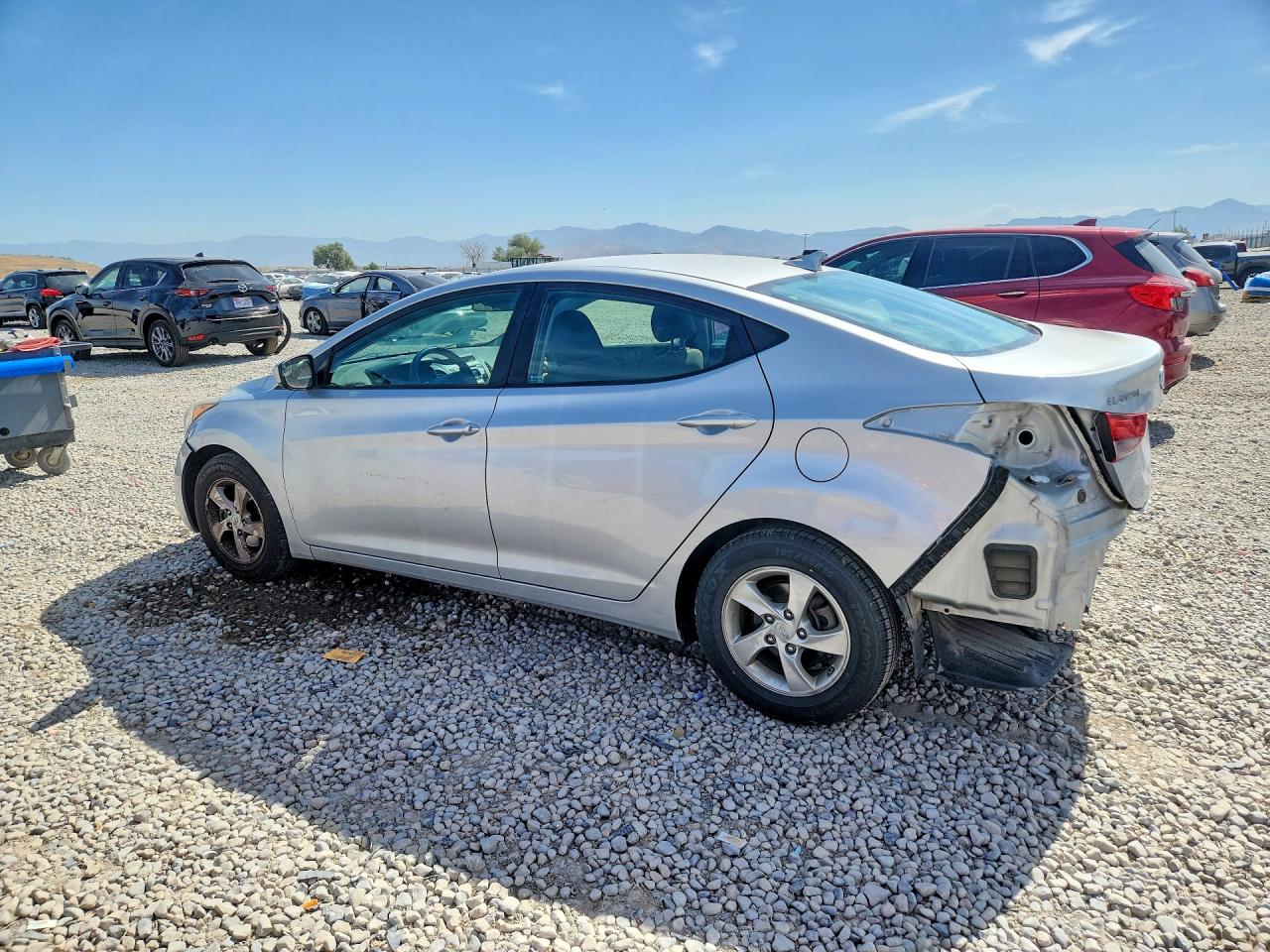 2014 Hyundai Elantra Se Silver vin: 5NPDH4AE9EH516783