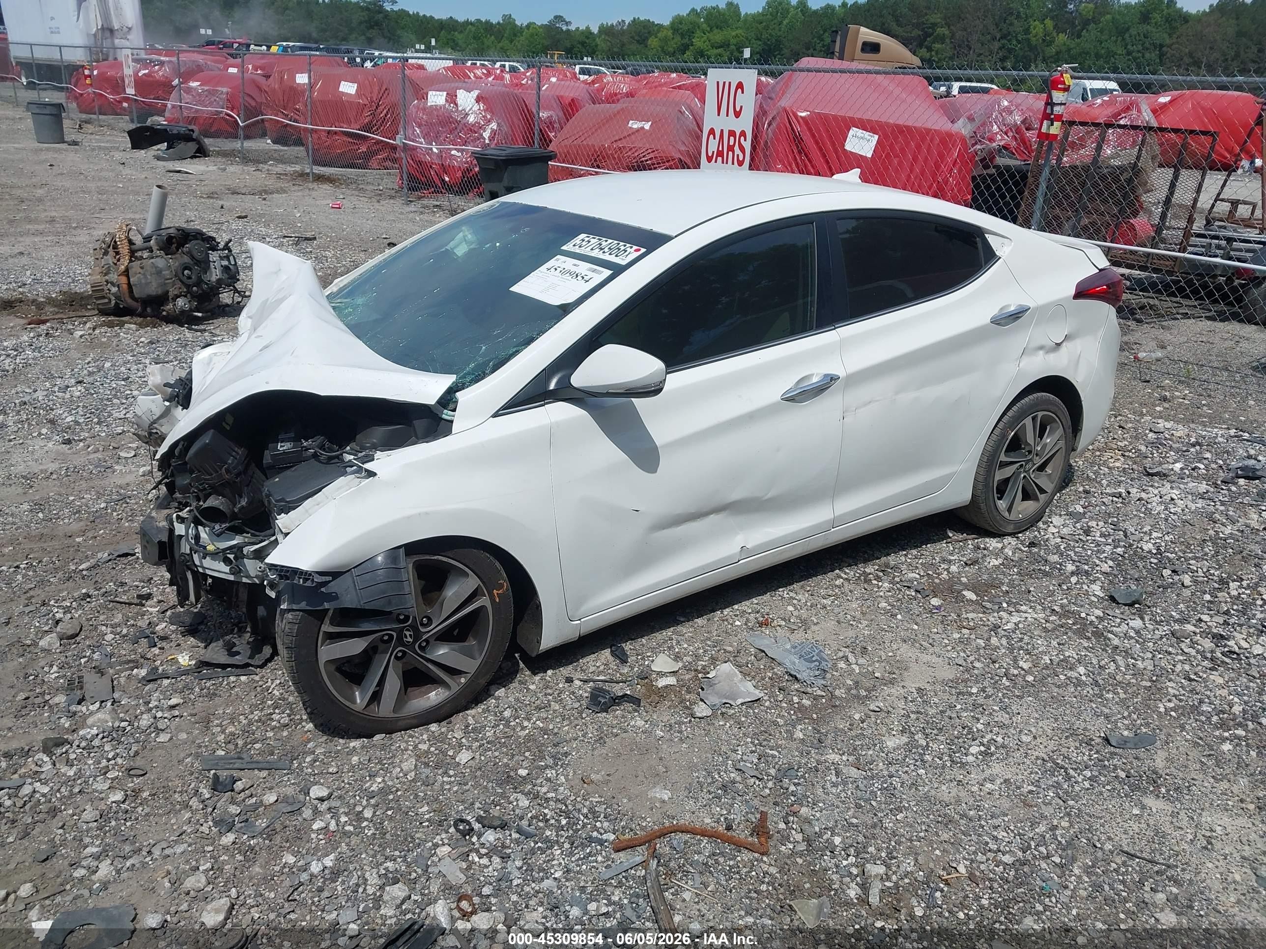 2014 Hyundai Elantra Limited White vin: 5NPDH4AE9EH525161