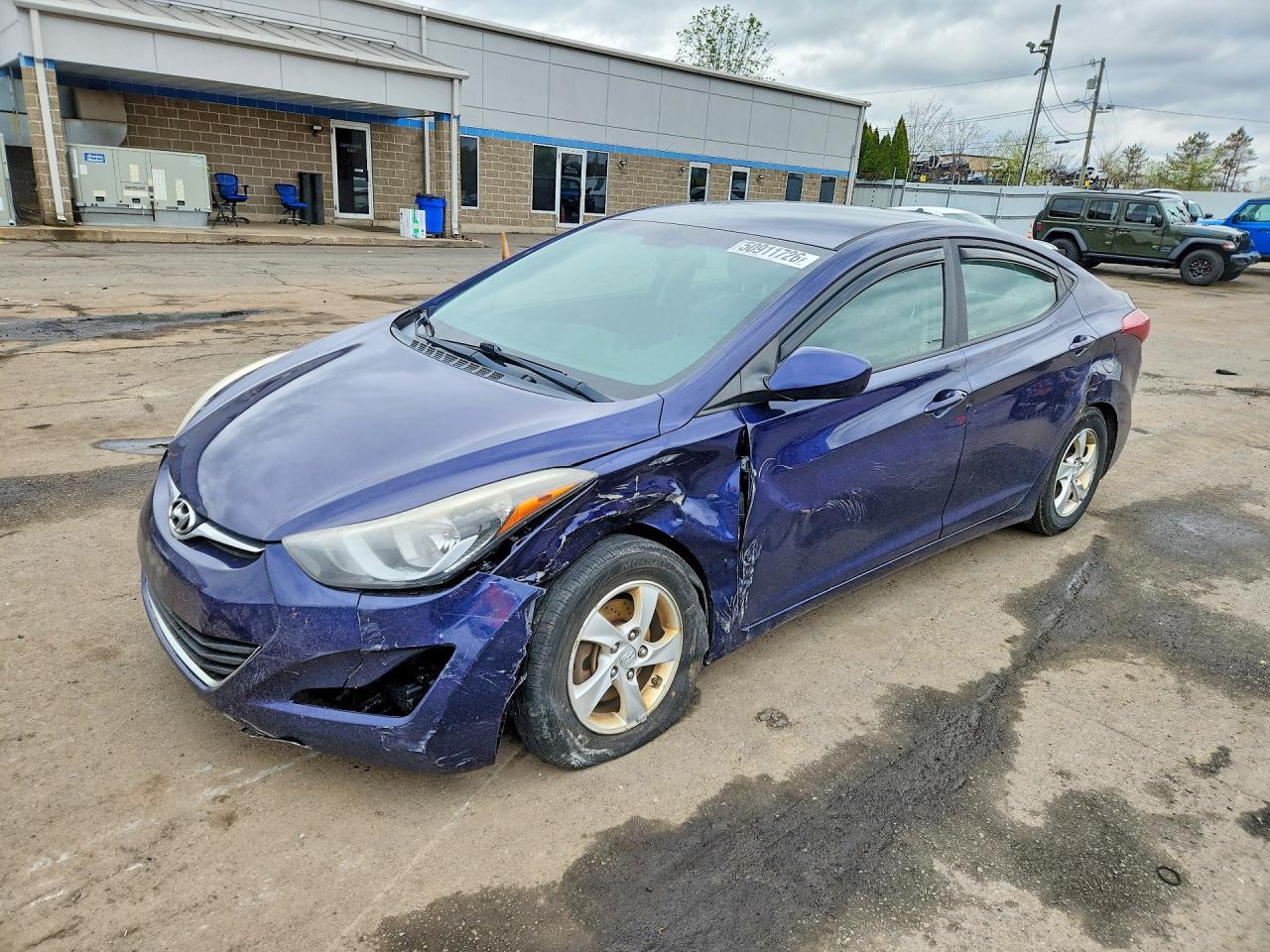 2014 Hyundai Elantra Se Blue vin: 5NPDH4AE9EH529758