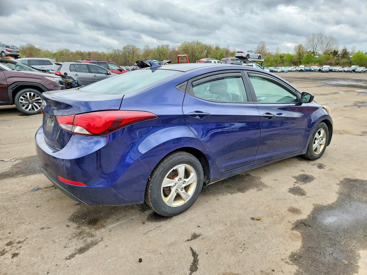 2014 Hyundai Elantra Se Blue vin: 5NPDH4AE9EH529758